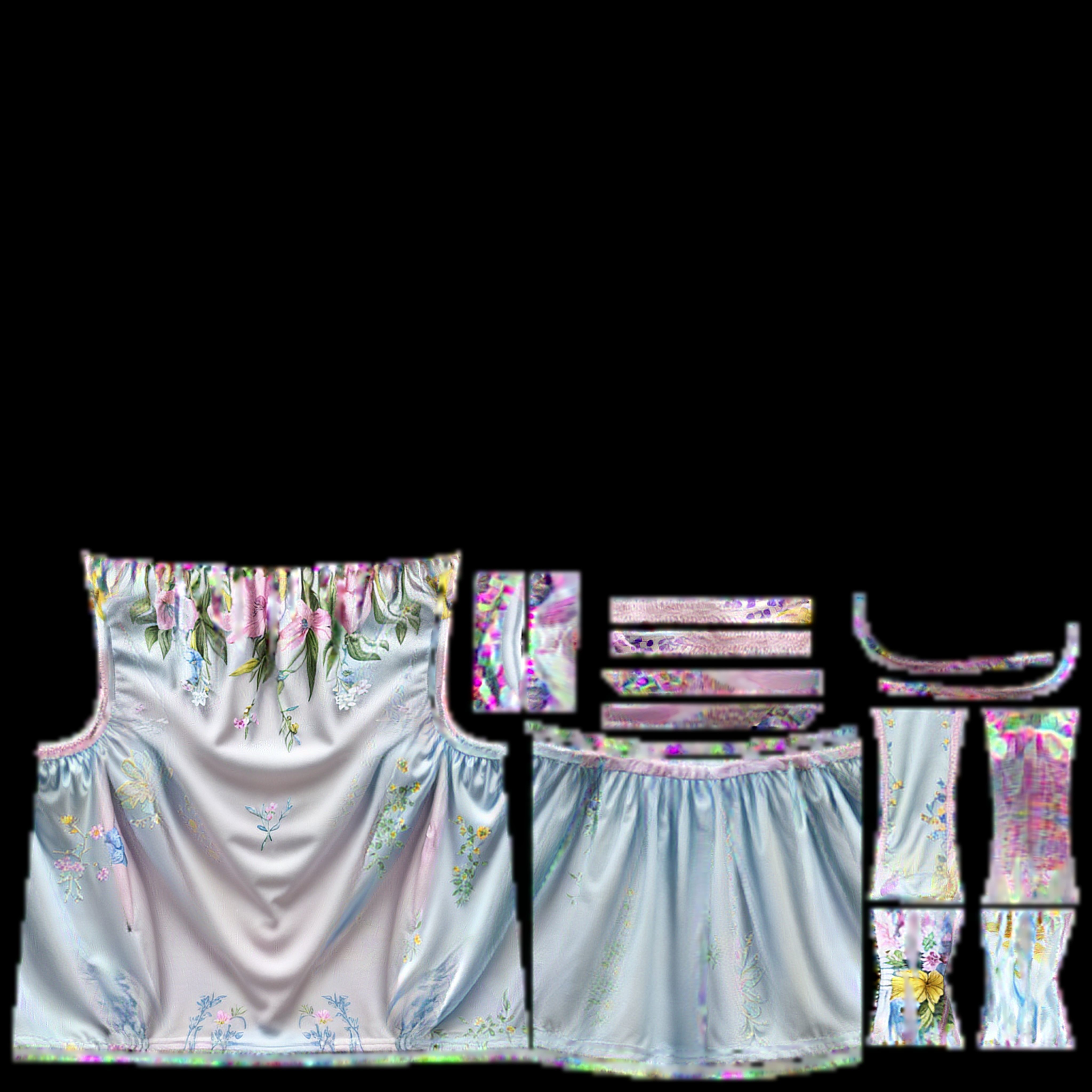 Floral Top PBR 4k Low-poly 3D model_2