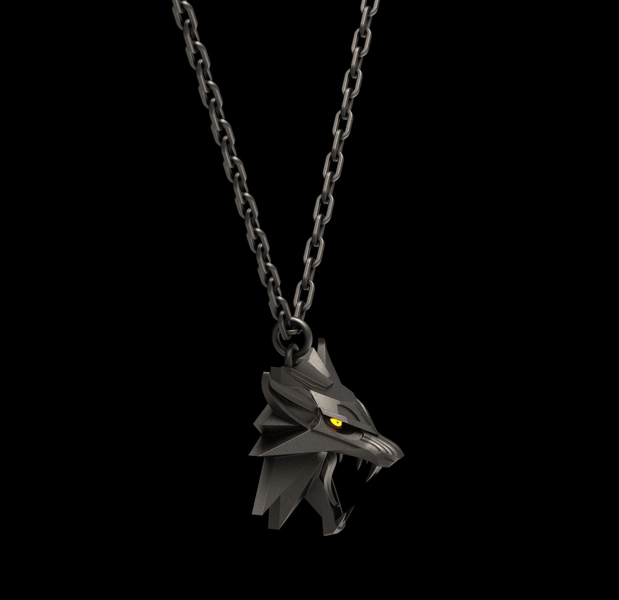 The Witcher Medallion 3D print model_4