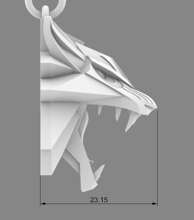 The Witcher Medallion 3D print model_7