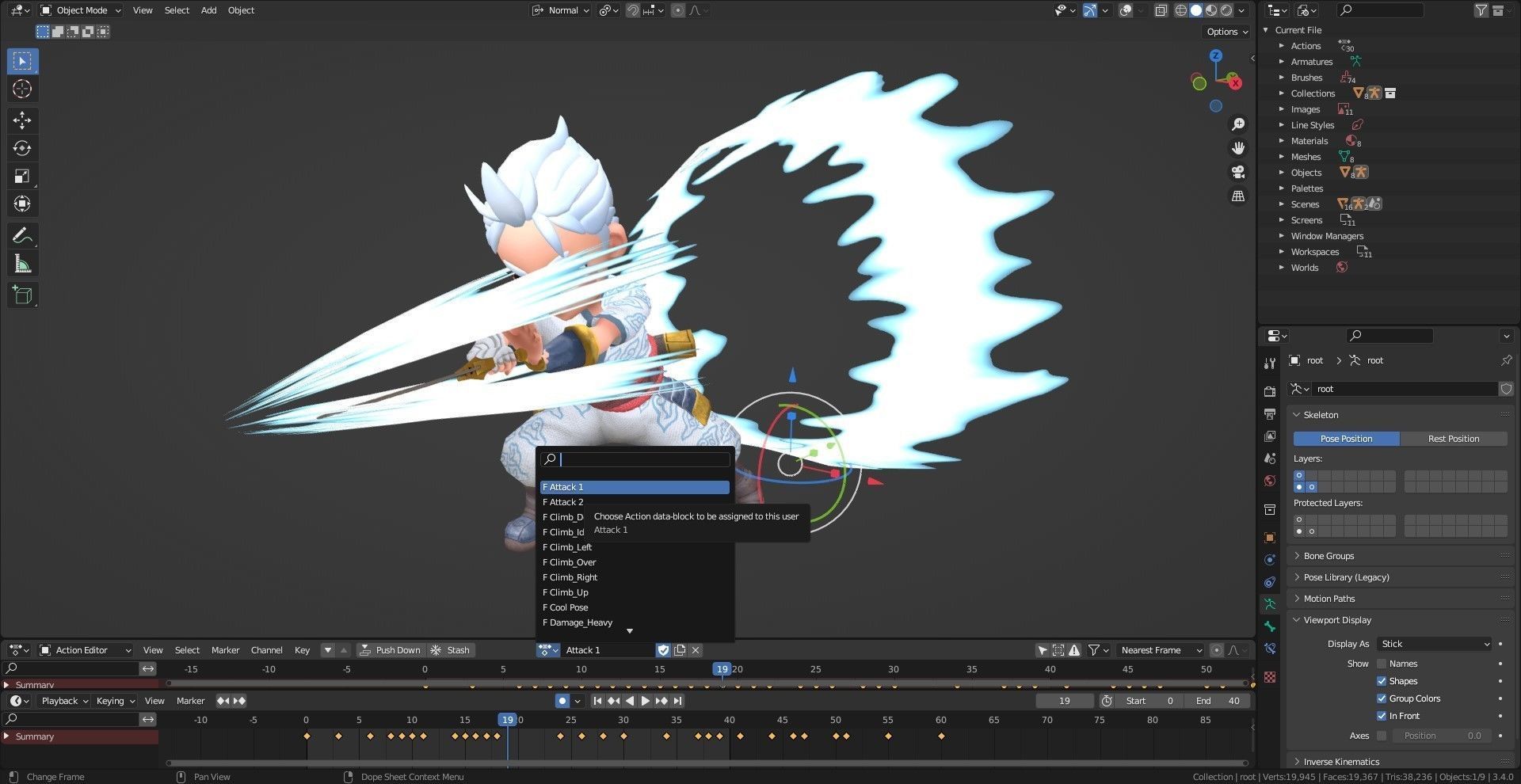 Low poly - Stylized Game Character Boy - BLR Low-poly 3D model_11