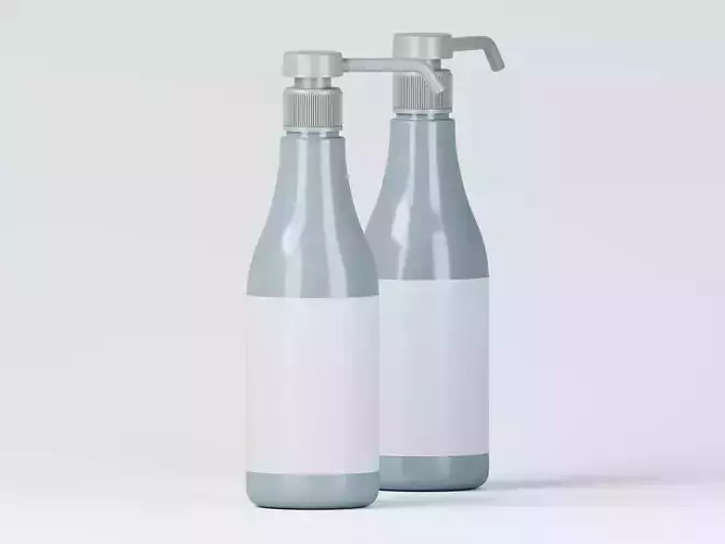 Pump Bottle 3D Model