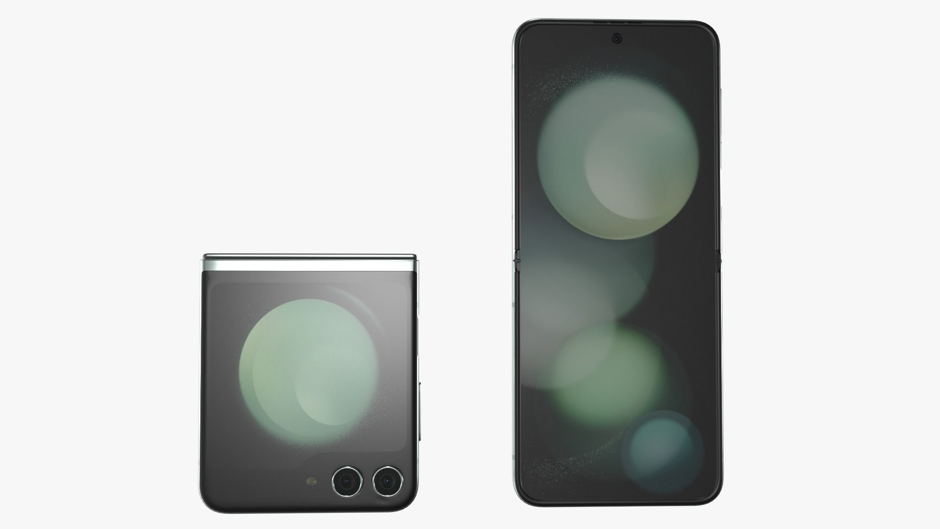 Samsung Galaxy Z Flip 5 Mint 3D model_14