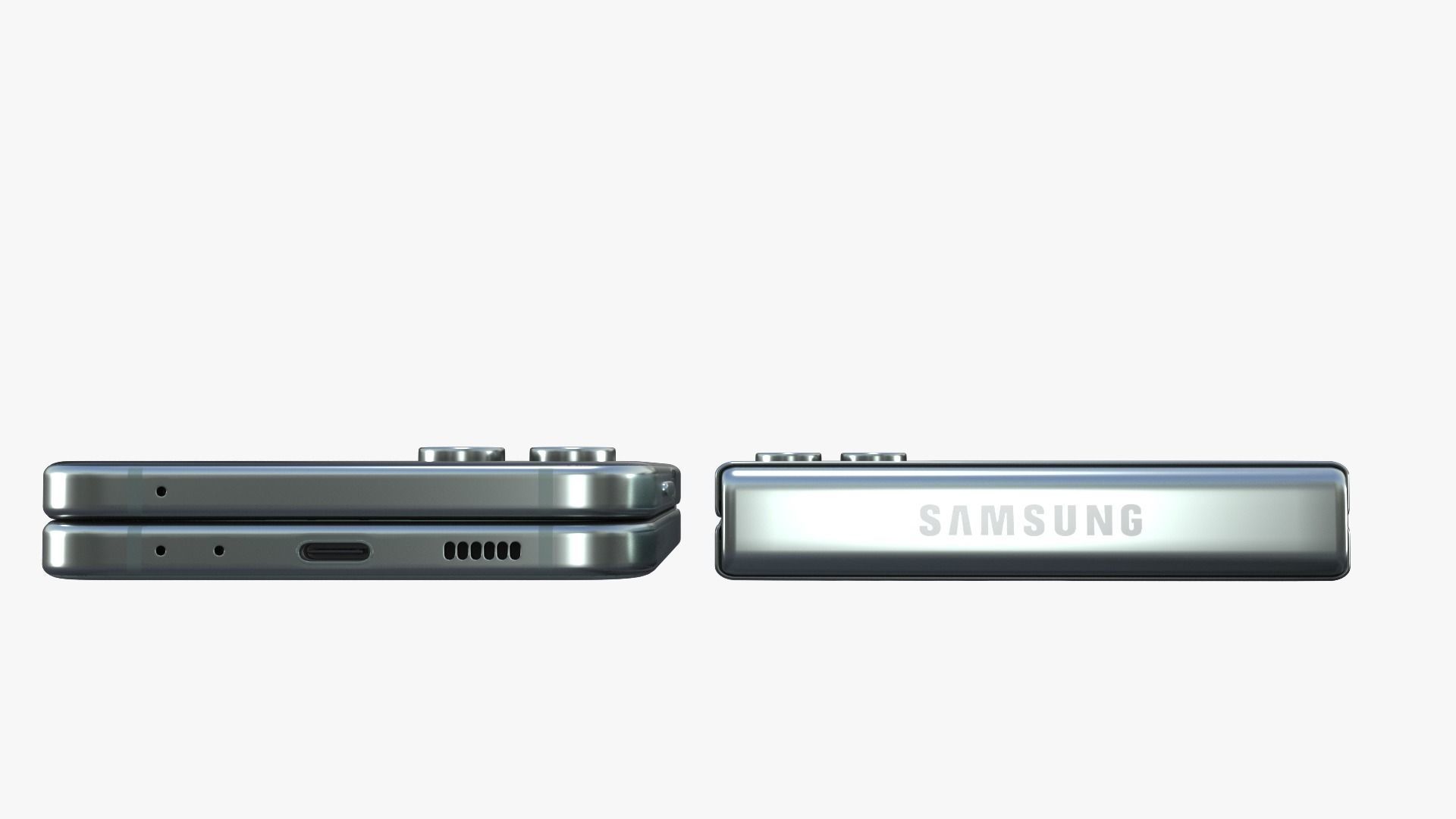 Samsung Galaxy Z Flip 5 Mint 3D model_8