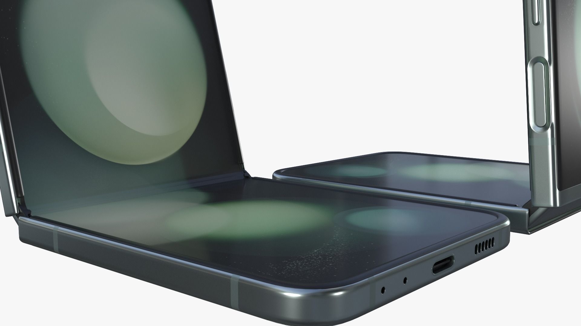 Samsung Galaxy Z Flip 5 Mint 3D model_2