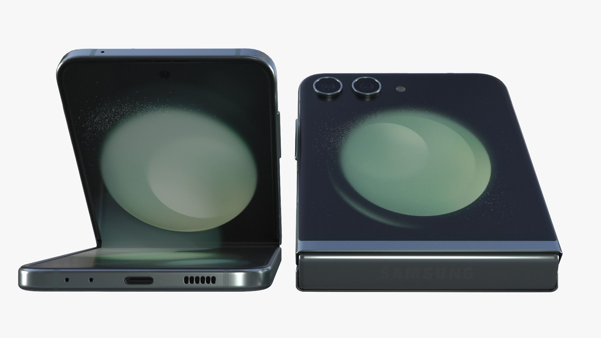 Samsung Galaxy Z Flip 5 Mint 3D model_3