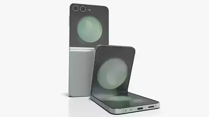 Samsung Galaxy Z Flip 5 Mint 3D model