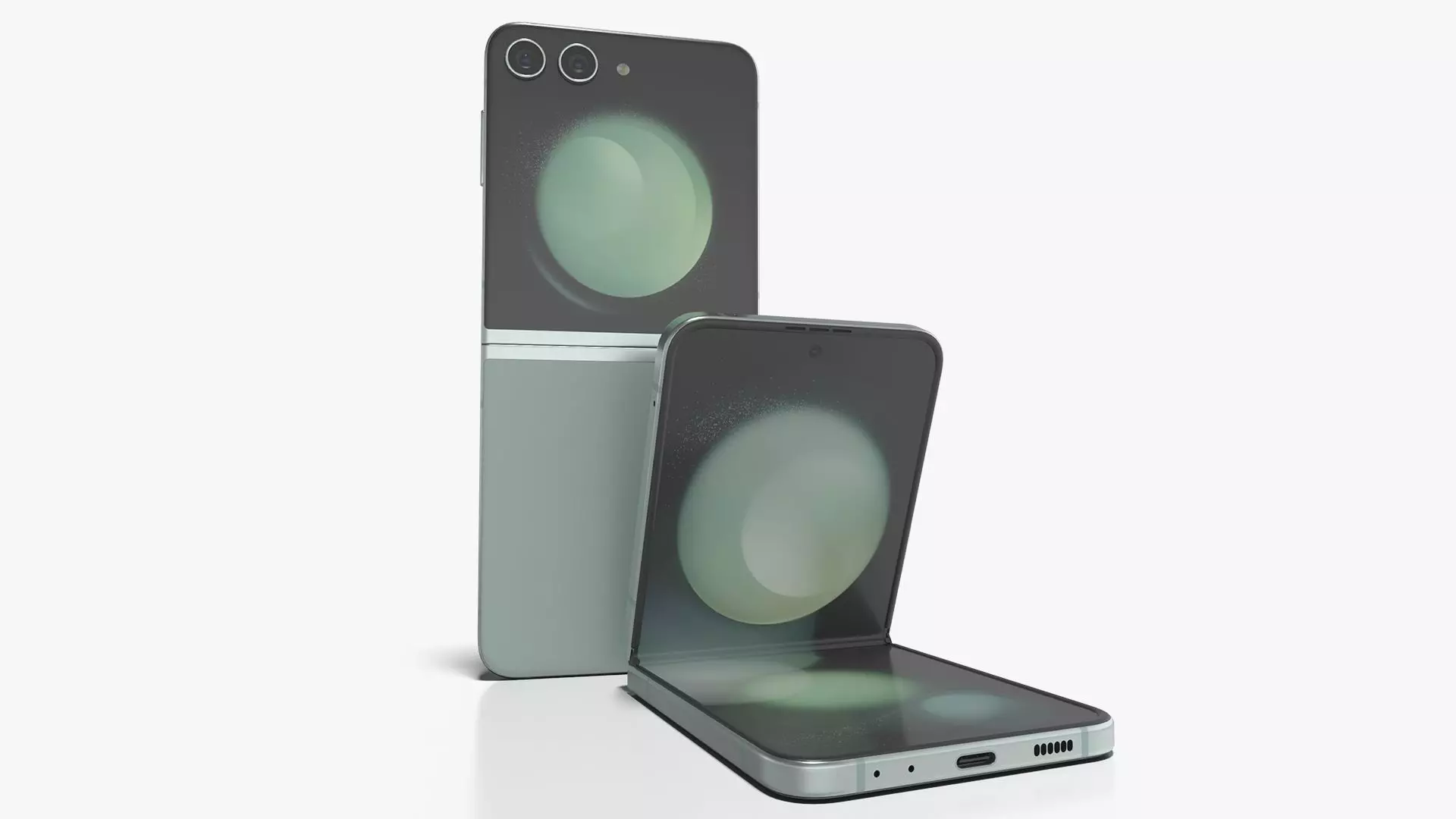 Samsung Galaxy Z Flip 5 Mint 3D model_0