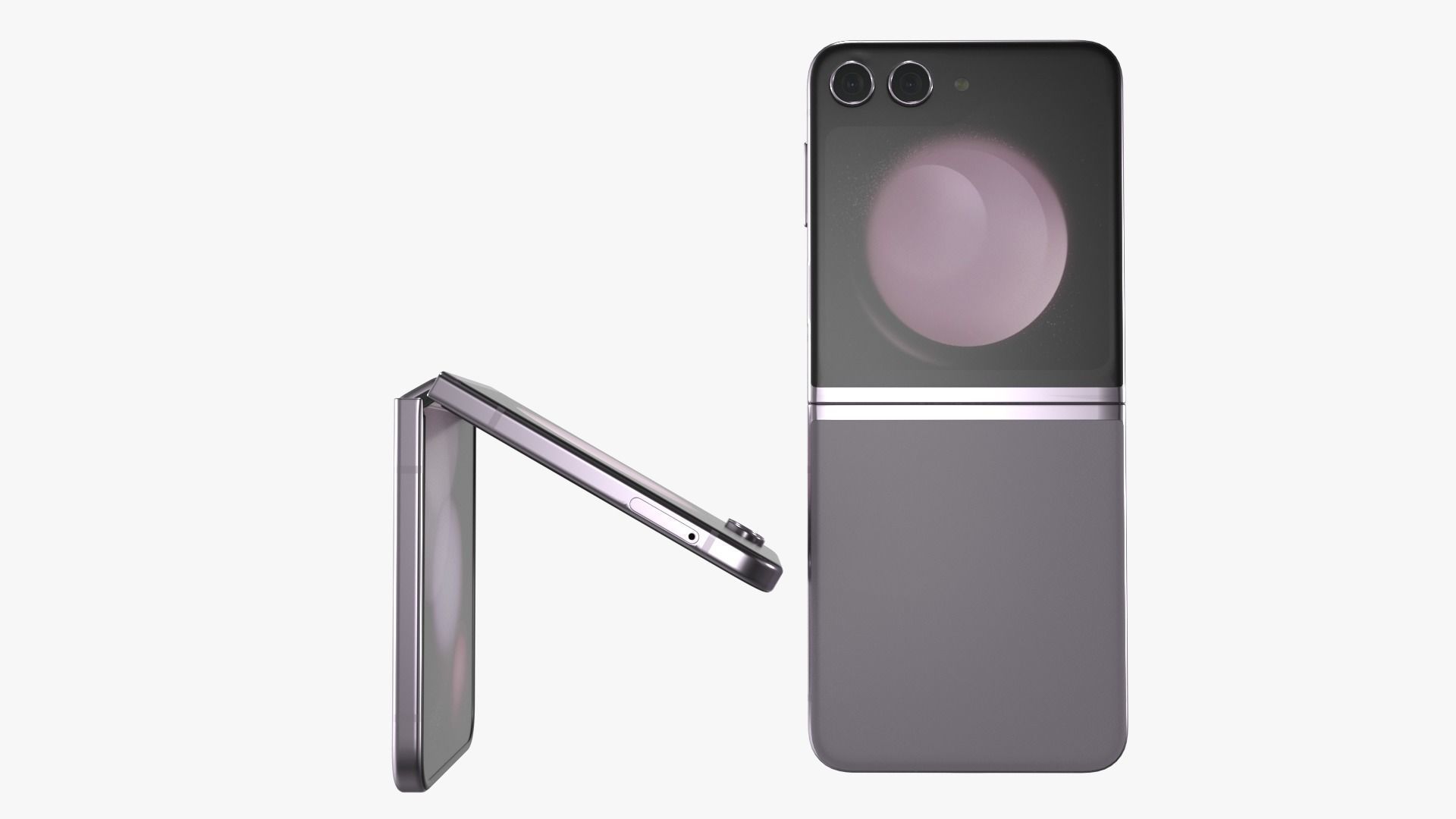 Samsung Galaxy Z Flip 5 Lavender 3D model_17