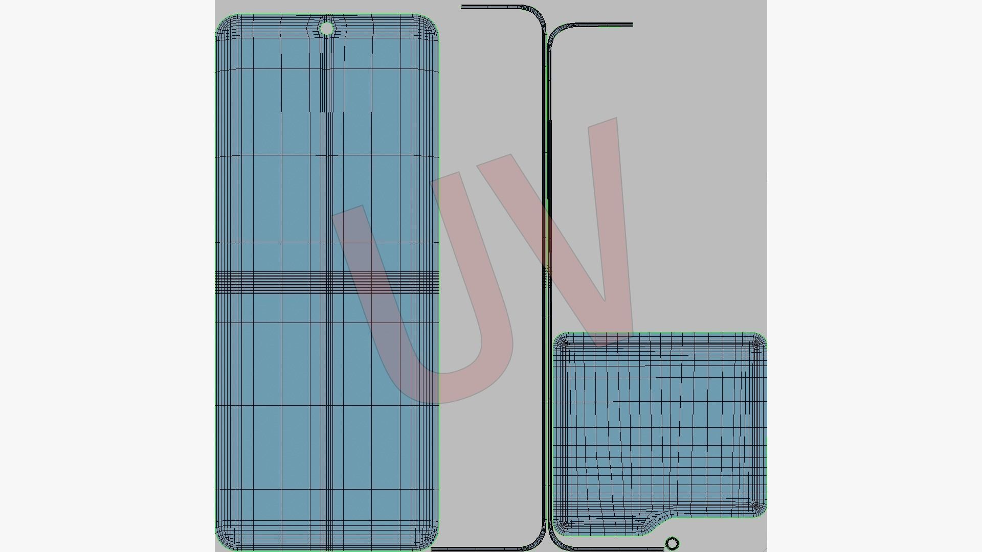 Samsung Galaxy Z Flip 5 Lavender 3D model_20