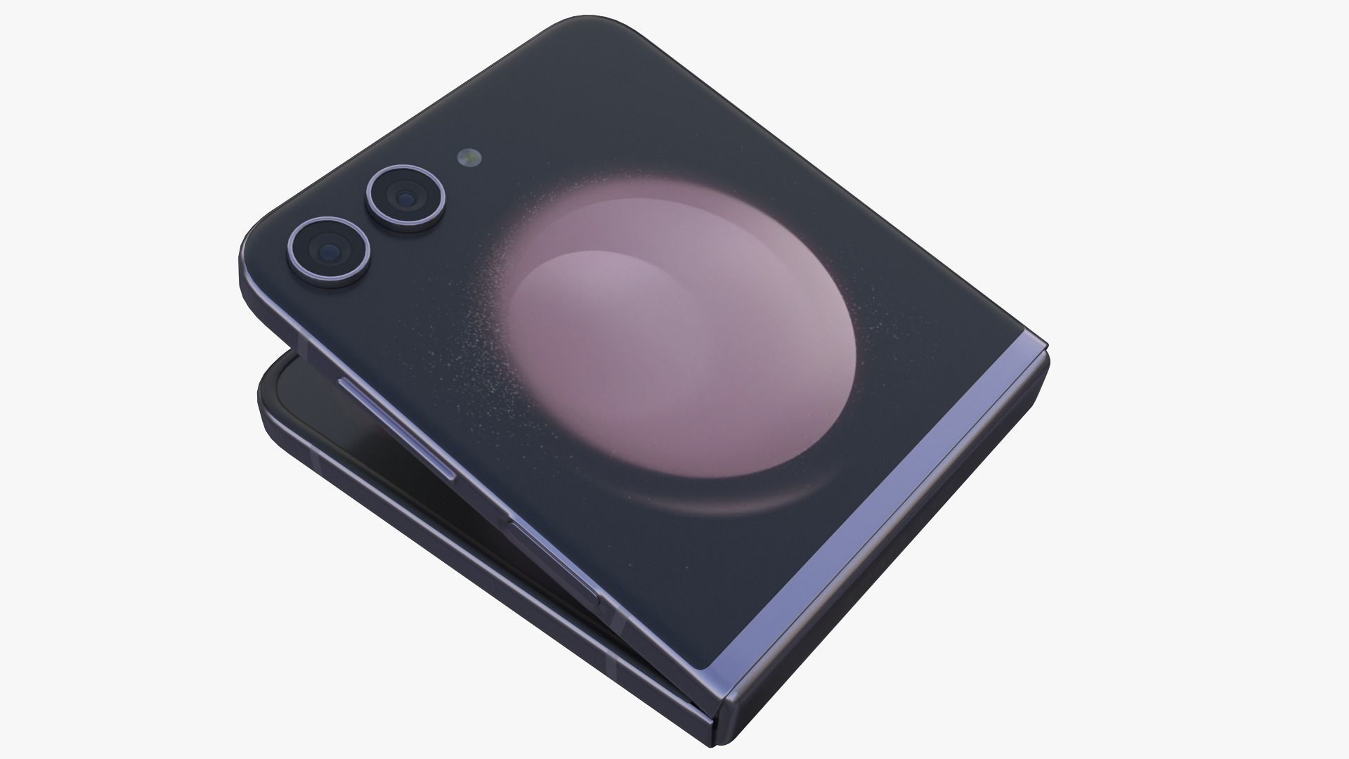 Samsung Galaxy Z Flip 5 Lavender 3D model_2