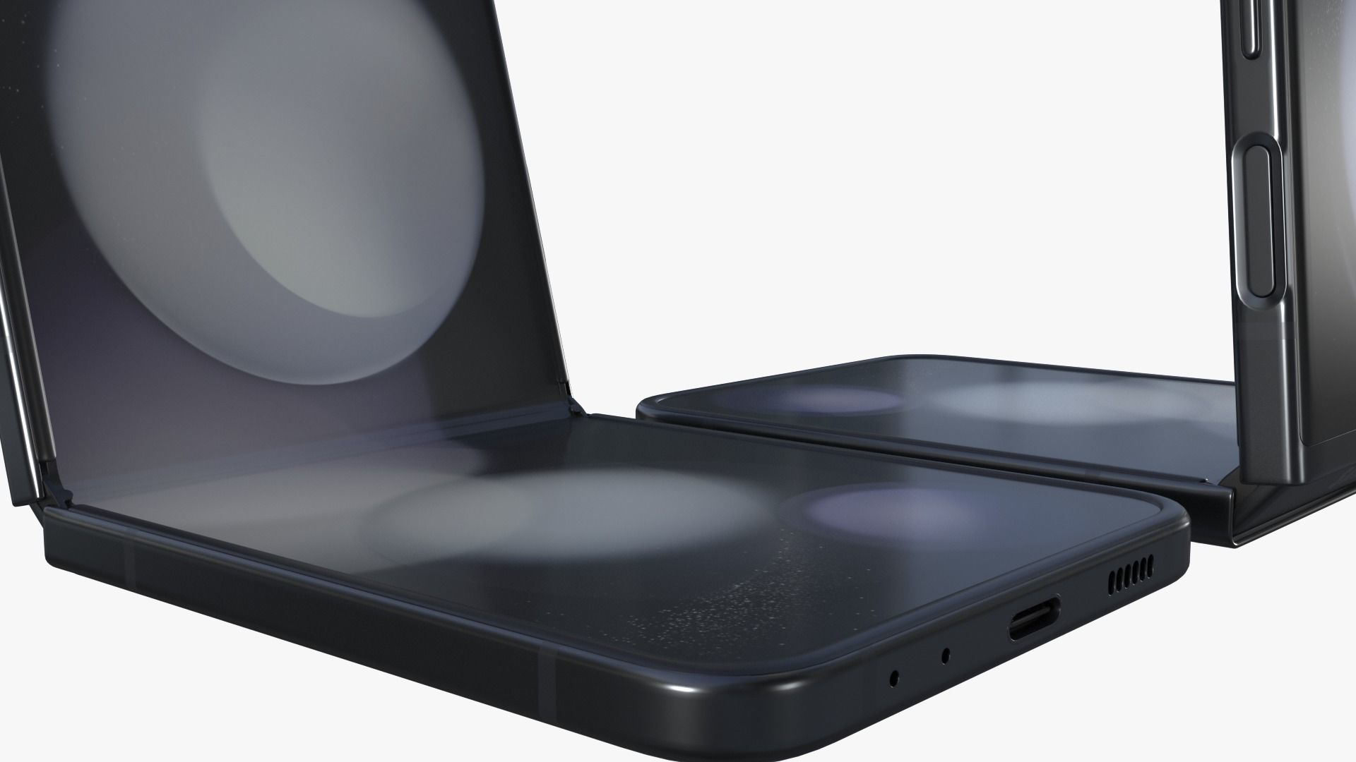 Samsung Galaxy Z Flip 5 Graphite 3D model_10