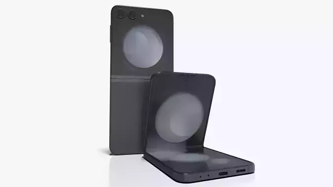 Samsung Galaxy Z Flip 5 Graphite 3D model