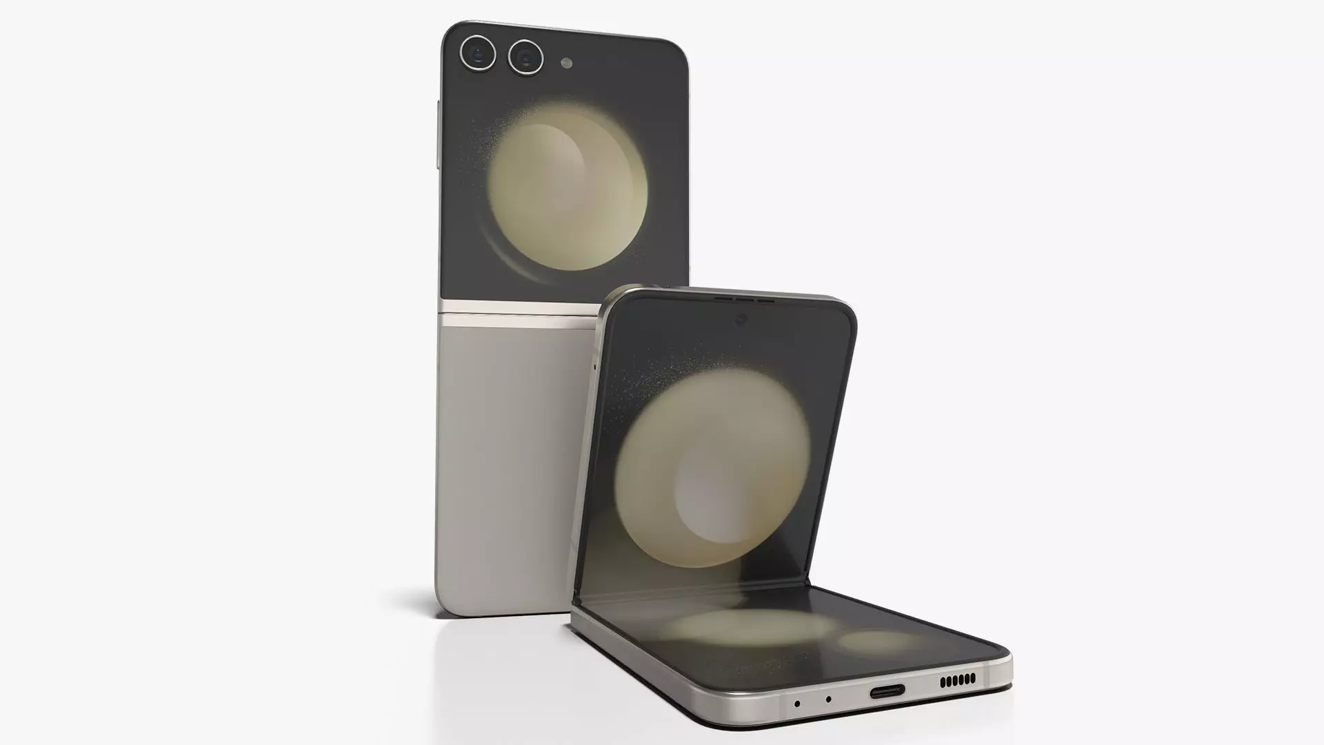 Samsung Galaxy Z Flip 5 Cream 3D model