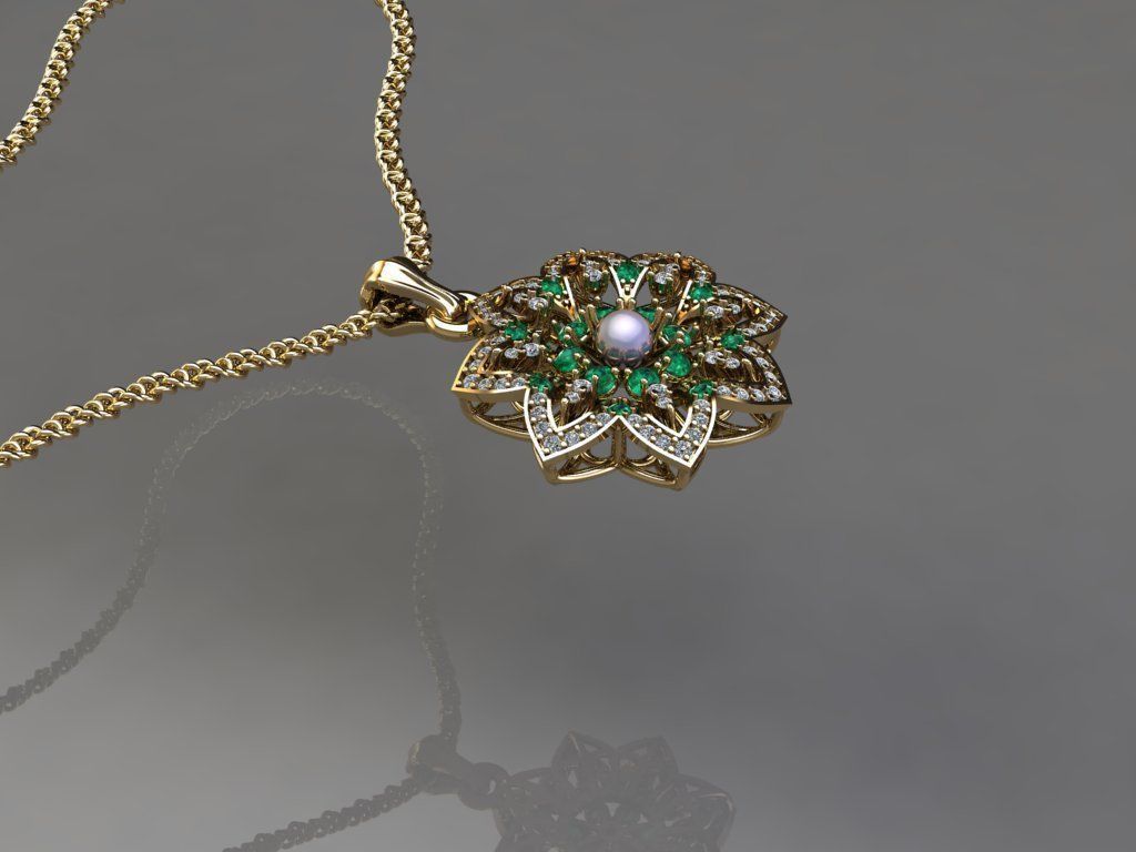 FASHION PENDANT 3D model_1