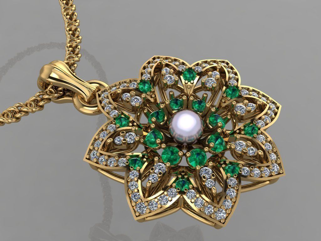 FASHION PENDANT 3D model_2