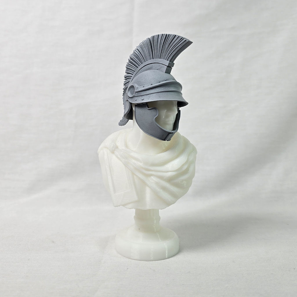 Attic Helmet of melos type with a figure 3D print model_7