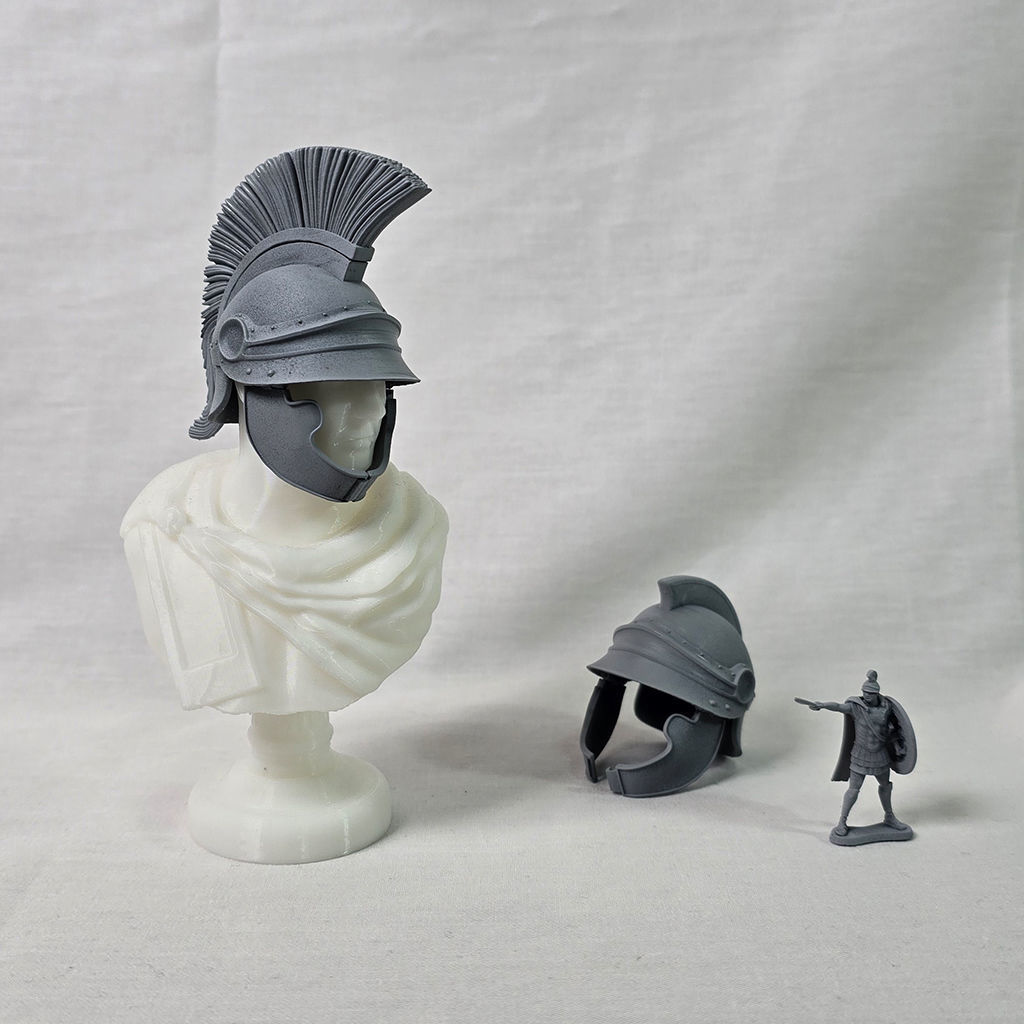 Attic Helmet of melos type with a figure 3D print model_6