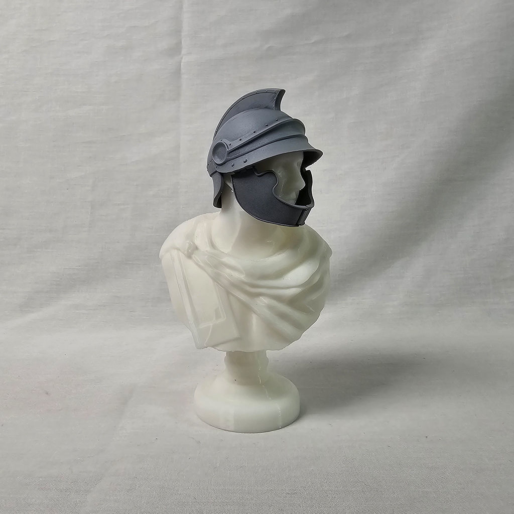 Attic Helmet of melos type with a figure 3D print model_8