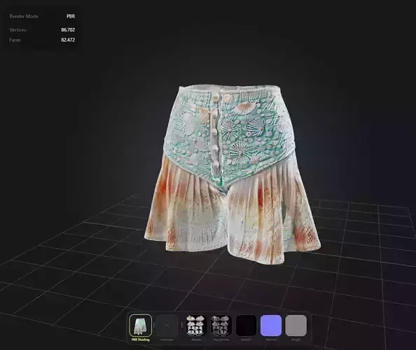 Seashells Shorts PBR 4k