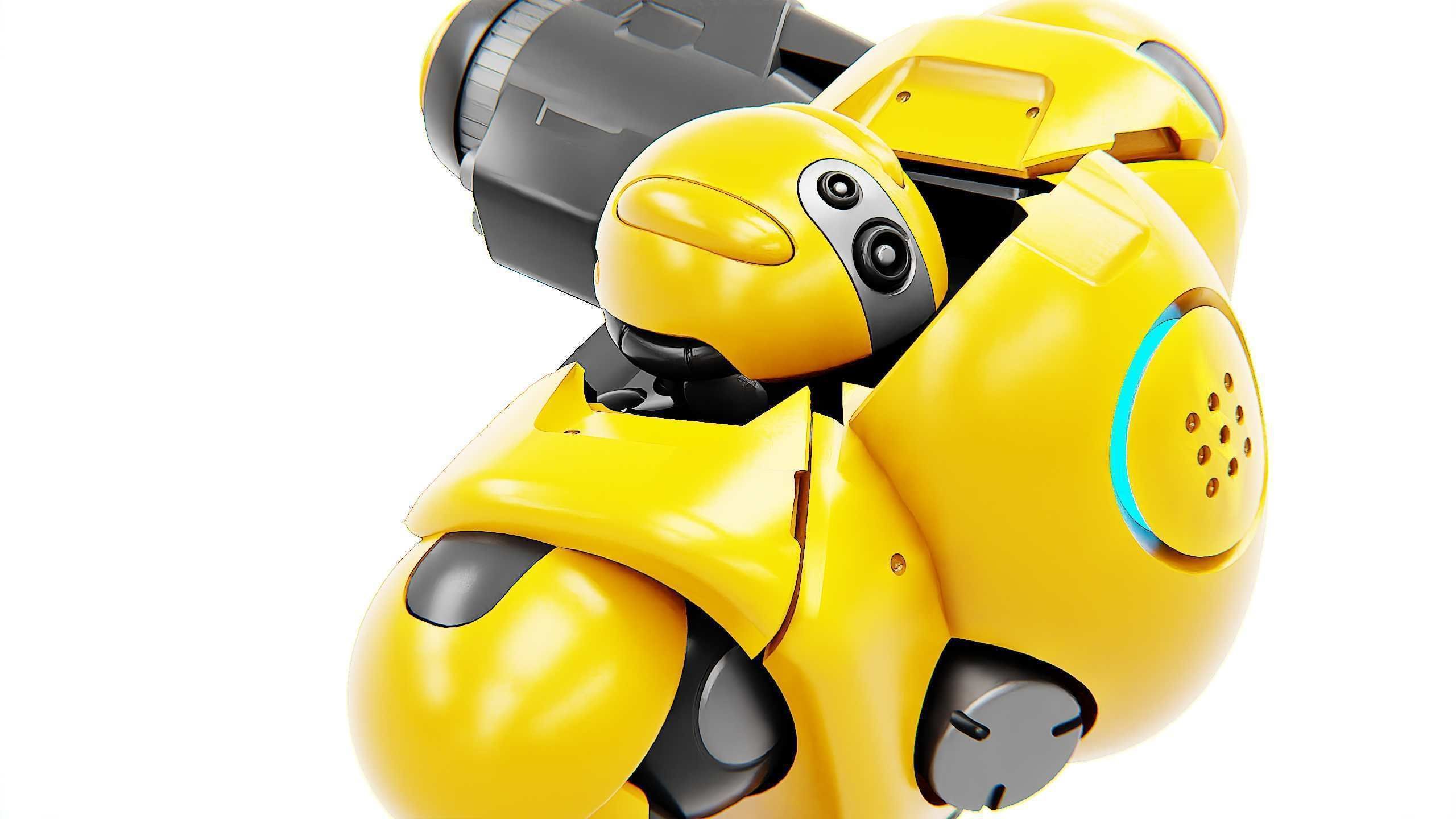 GUARD DROID X-5000 Rigged for Unreal Engine - Unity - MIXAMO  3D model_26