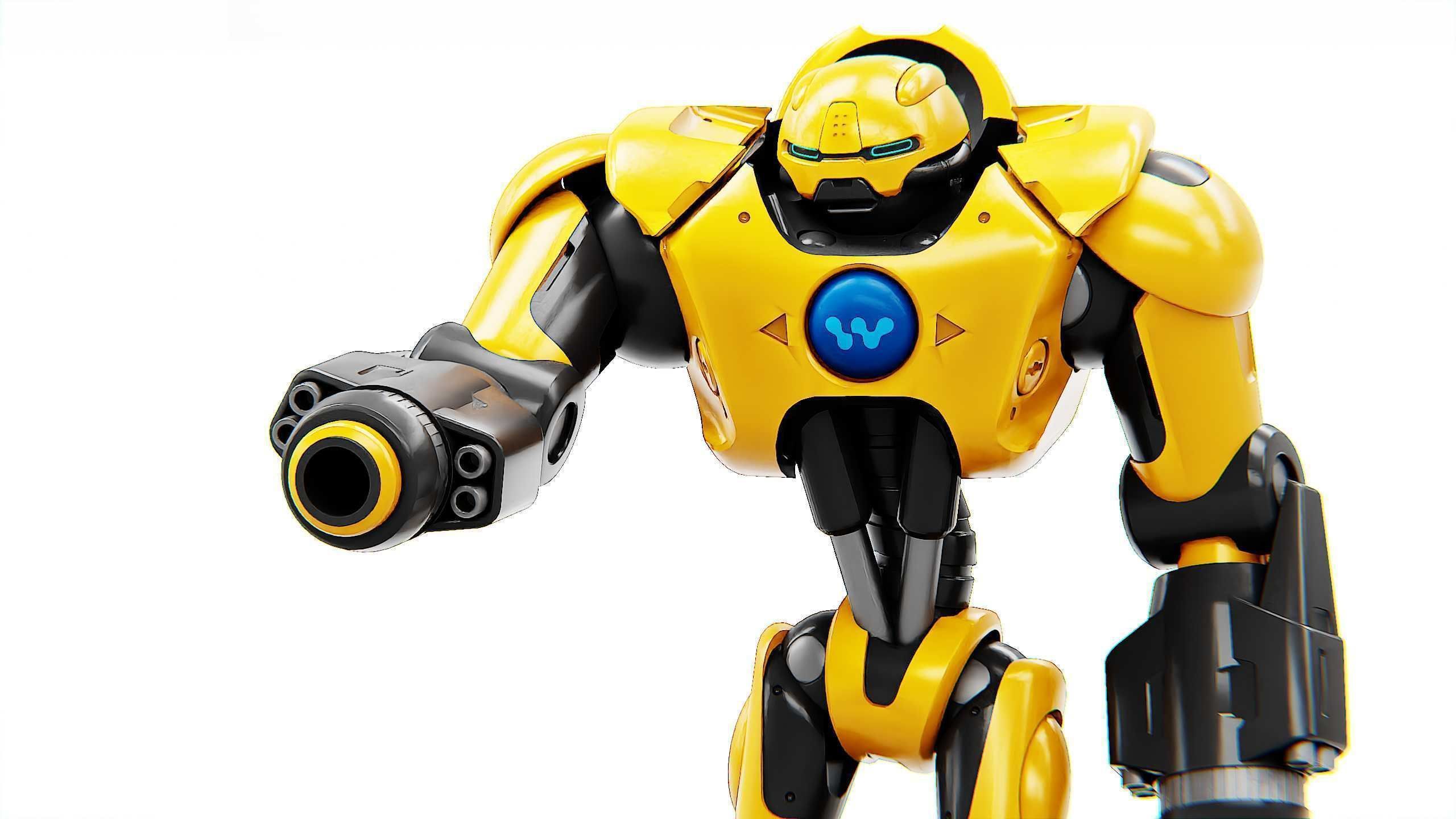 GUARD DROID X-5000 Rigged for Unreal Engine - Unity - MIXAMO  3D model_22