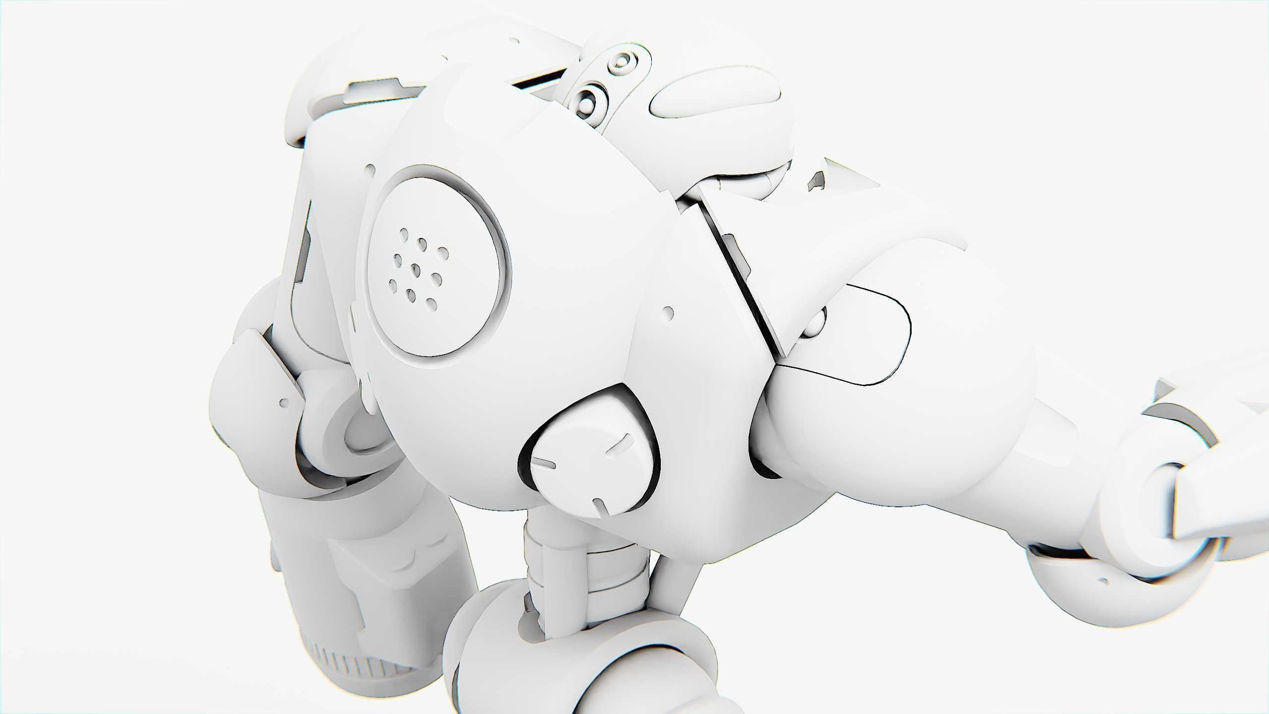 GUARD DROID X-5000 Rigged for Unreal Engine - Unity - MIXAMO  3D model_36