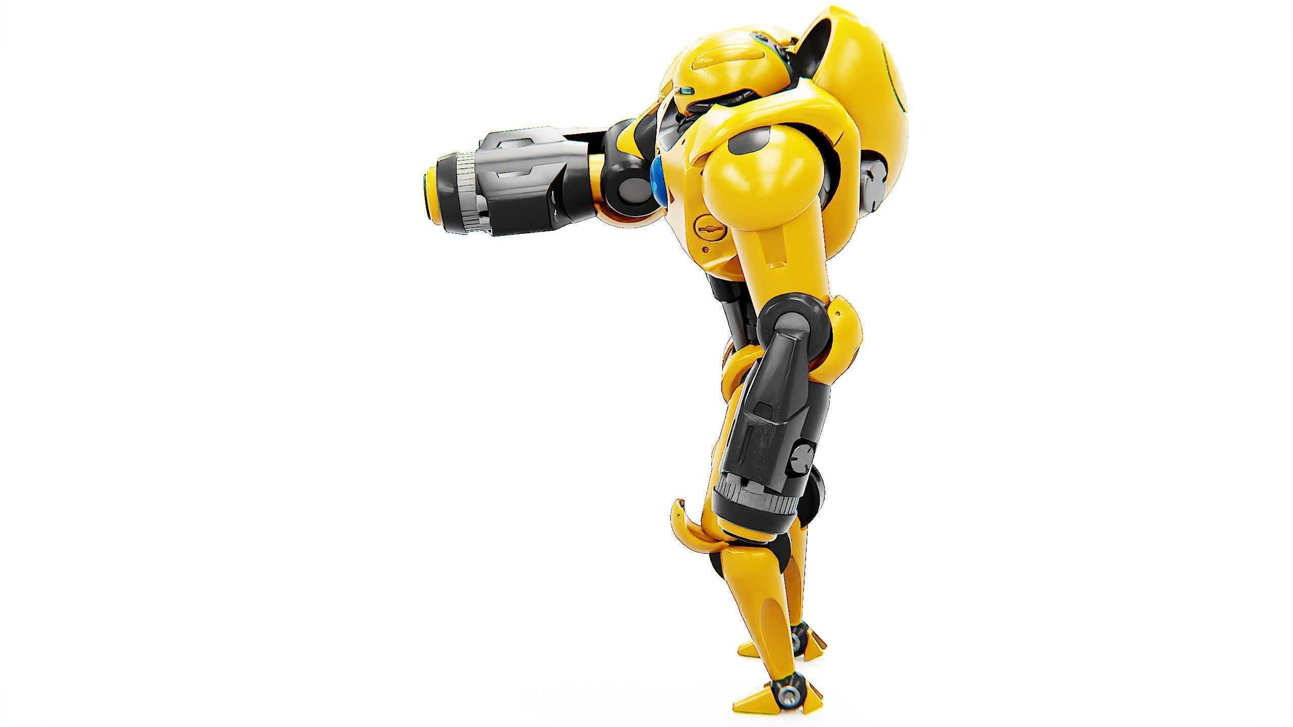 GUARD DROID X-5000 Rigged for Unreal Engine - Unity - MIXAMO  3D model_17