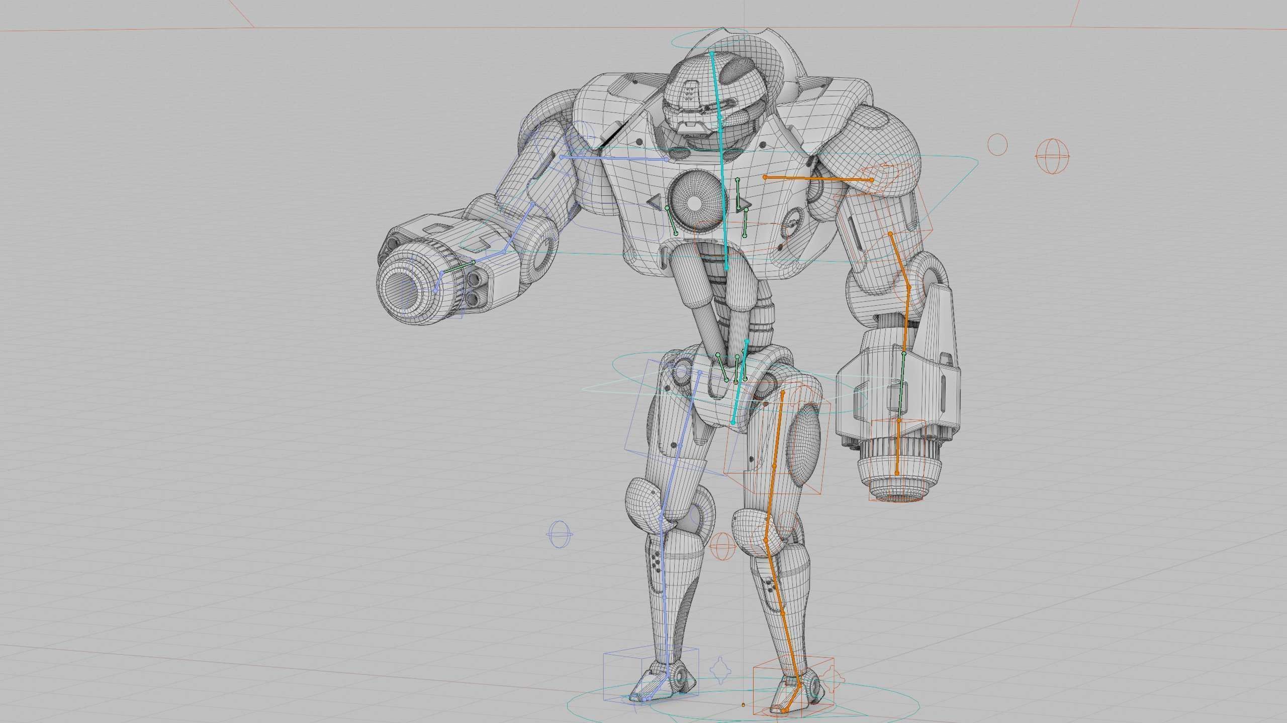 GUARD DROID X-5000 Rigged for Unreal Engine - Unity - MIXAMO  3D model_40