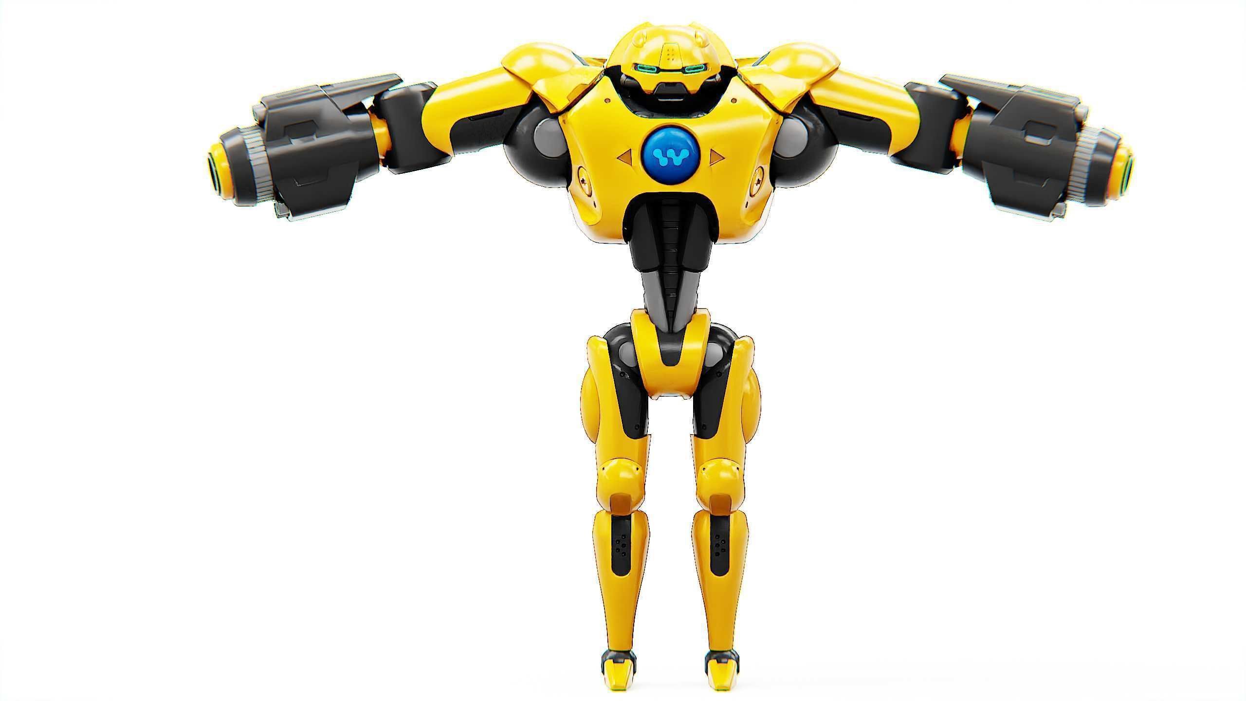 GUARD DROID X-5000 Rigged for Unreal Engine - Unity - MIXAMO  3D model_30