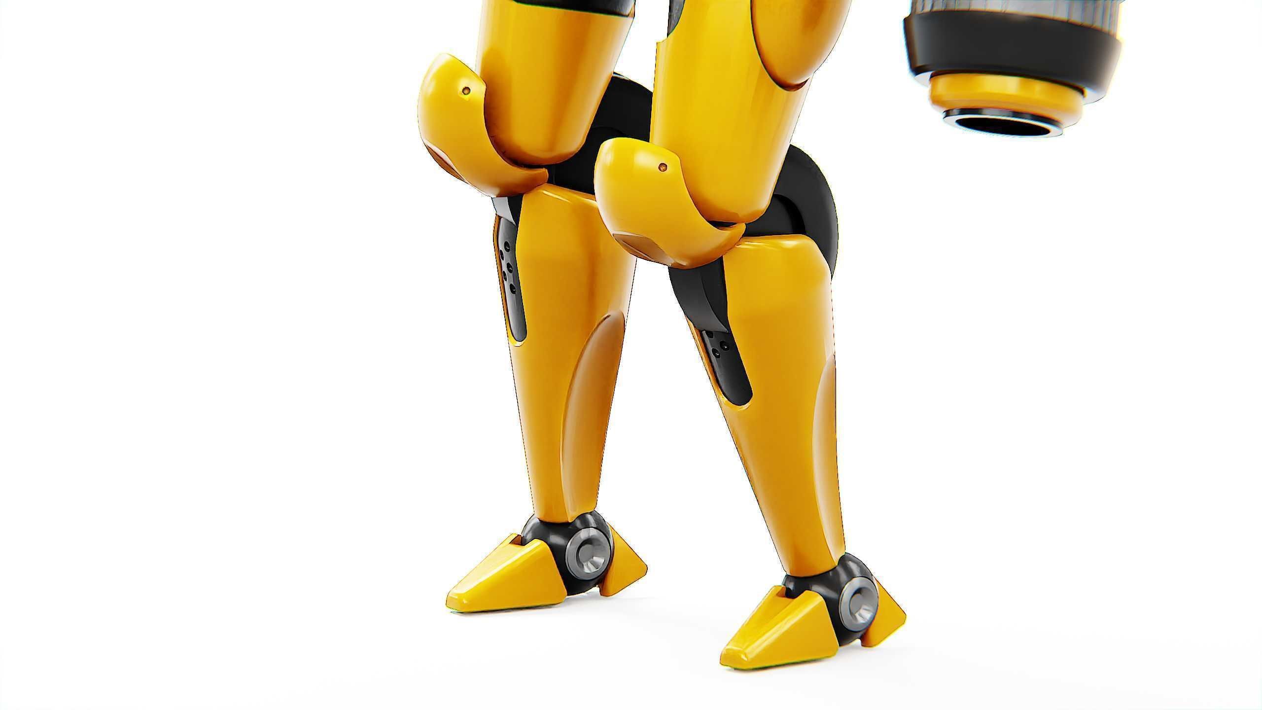 GUARD DROID X-5000 Rigged for Unreal Engine - Unity - MIXAMO  3D model_29