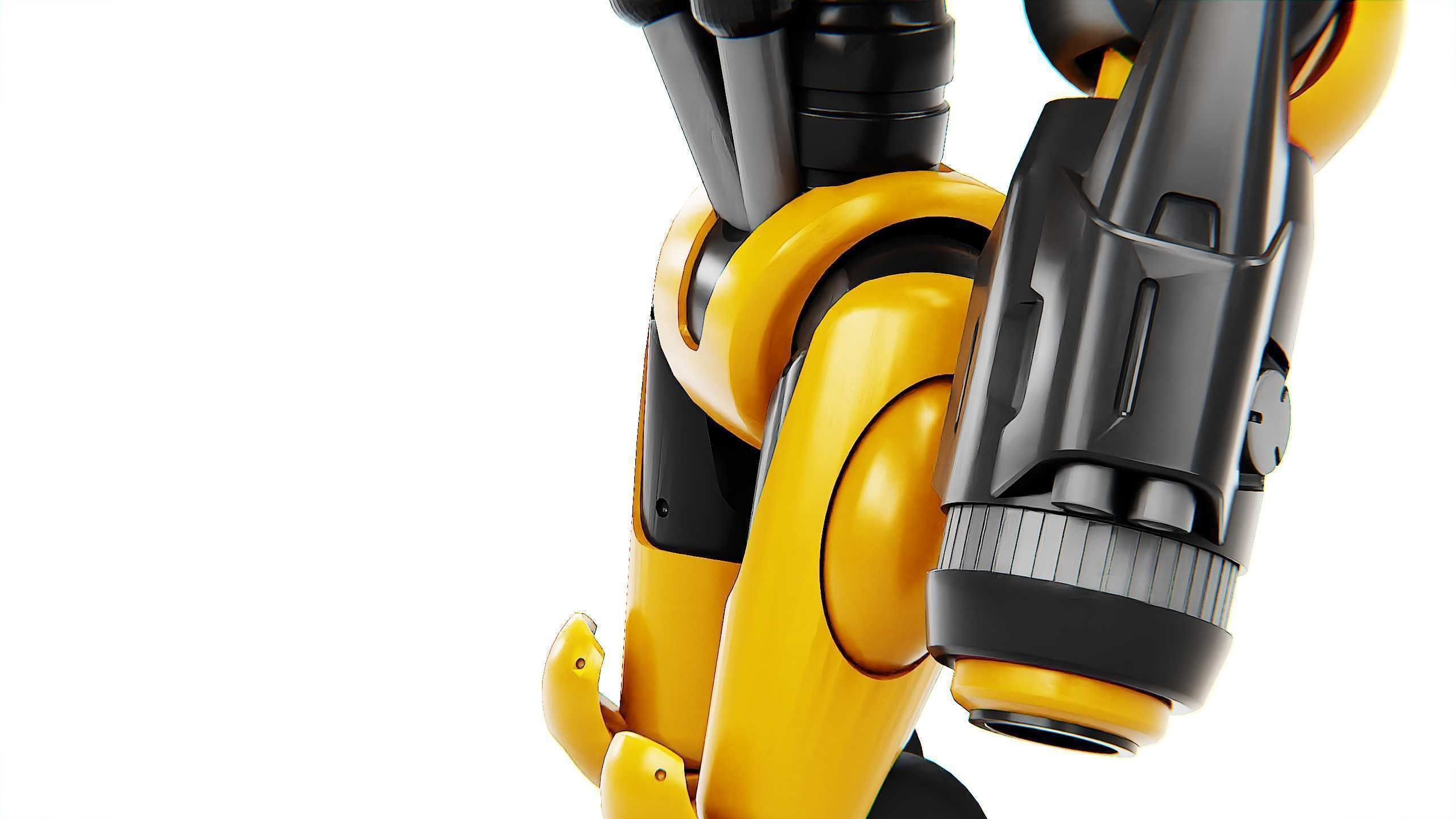 GUARD DROID X-5000 Rigged for Unreal Engine - Unity - MIXAMO  3D model_28