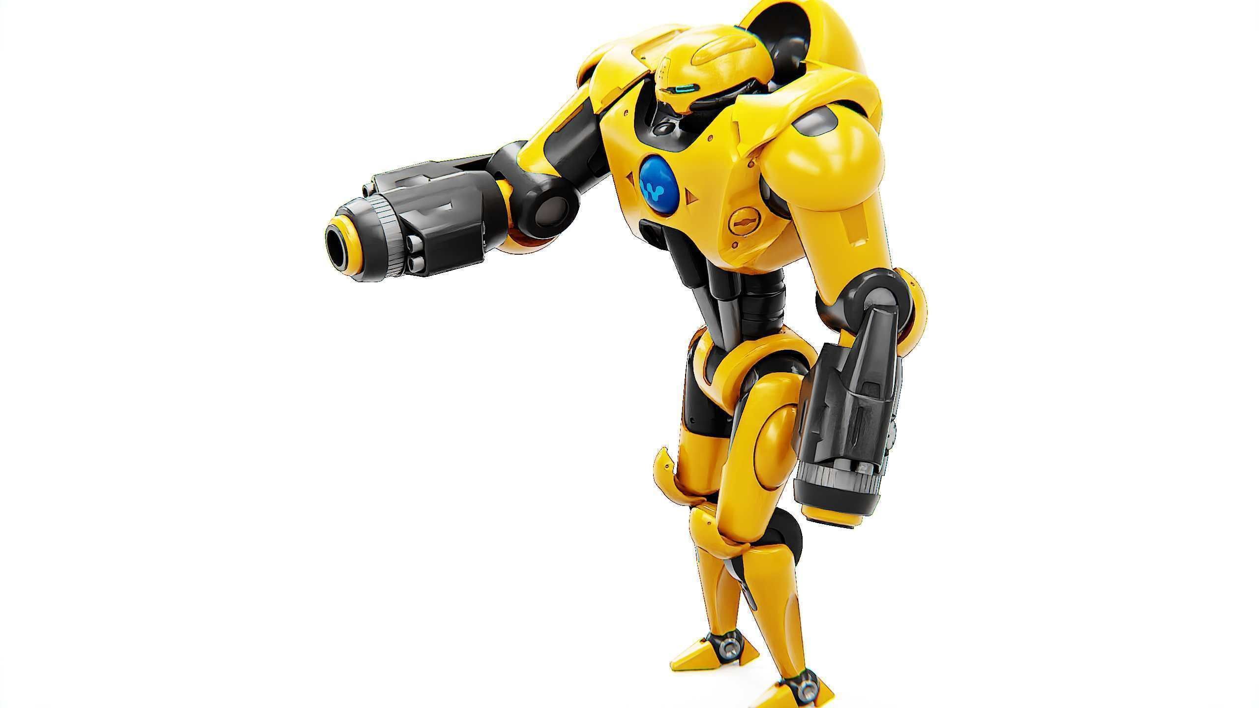 GUARD DROID X-5000 Rigged for Unreal Engine - Unity - MIXAMO  3D model_19