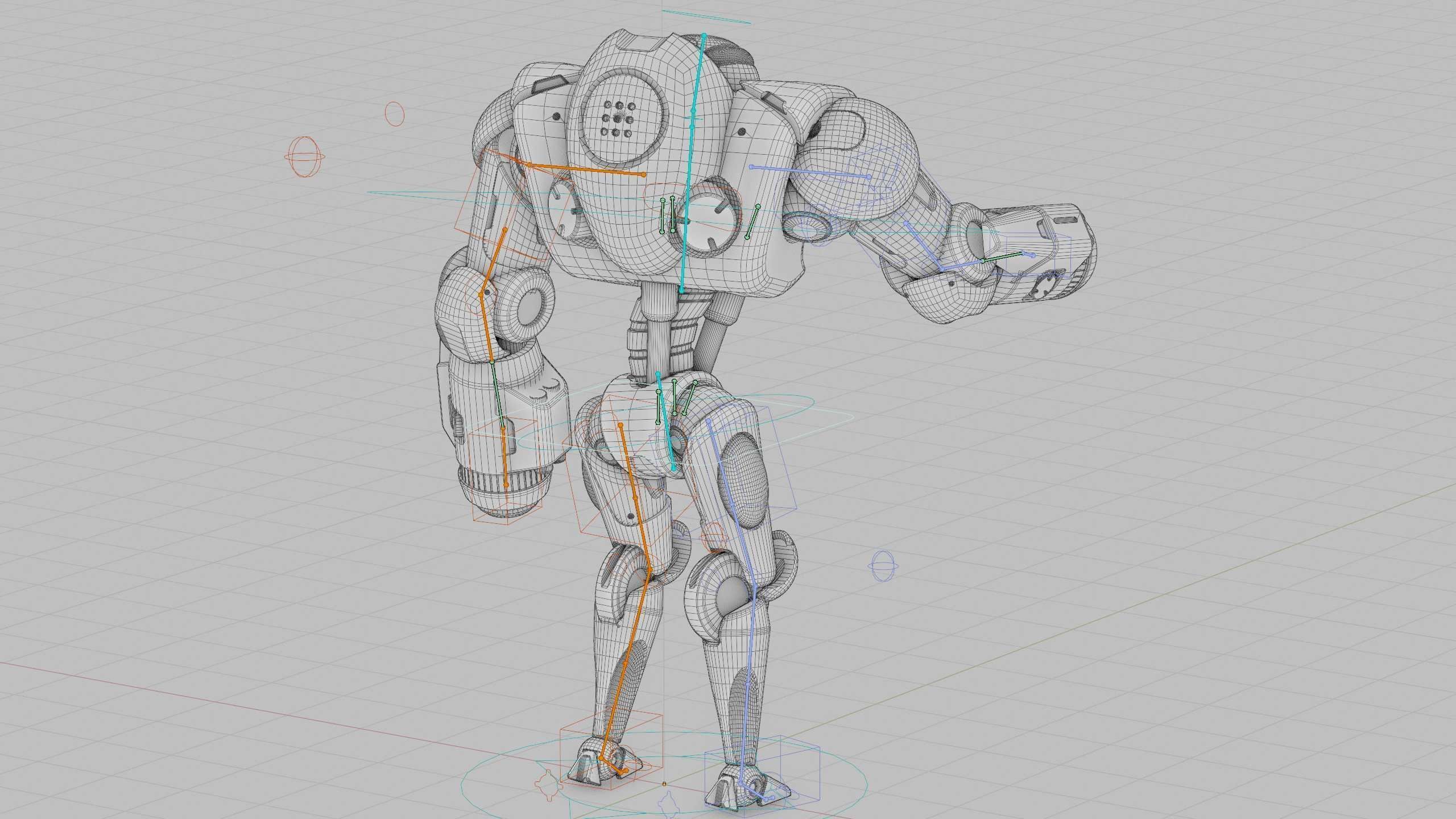 GUARD DROID X-5000 Rigged for Unreal Engine - Unity - MIXAMO  3D model_41
