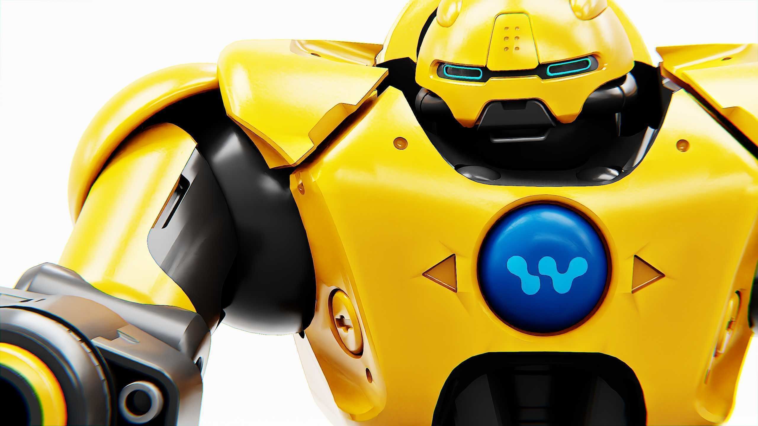 GUARD DROID X-5000 Rigged for Unreal Engine - Unity - MIXAMO  3D model_27