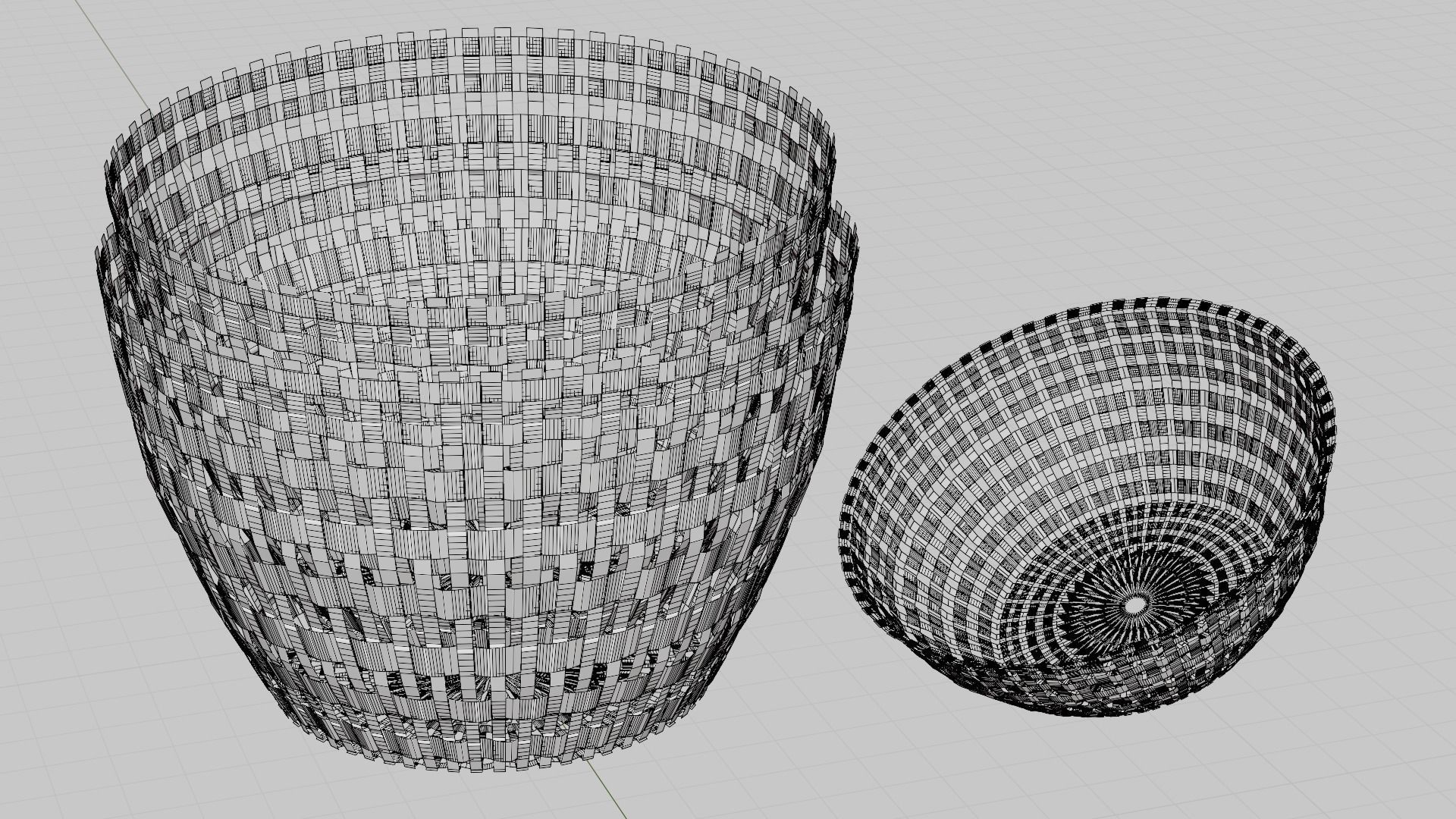 Basket and wooden table Game Assets item1 3D model_9