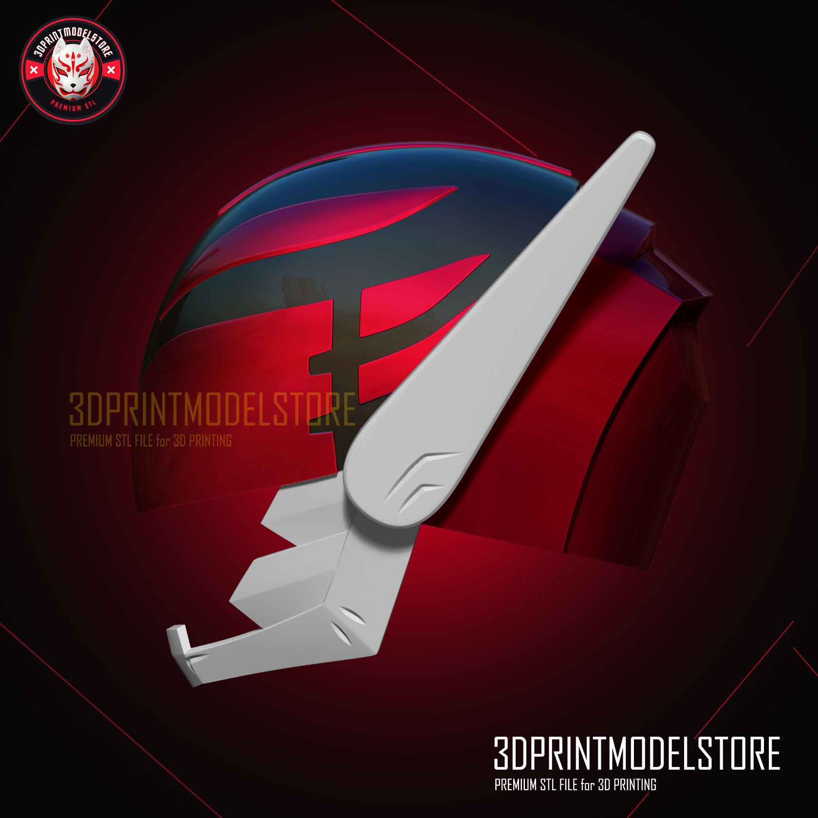 Go Go Loser Ranger Reject Red Keeper Helmet Cosplay STL 3D model 3D ...