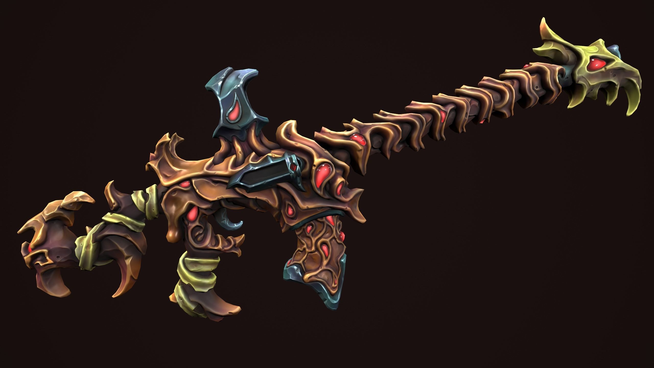 Undead assault rifle 3d print 3D print model_10