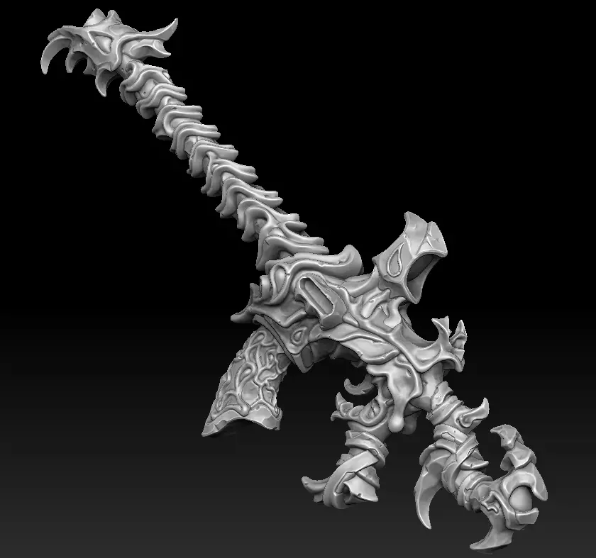 Undead assault rifle 3d print 3D print model_0