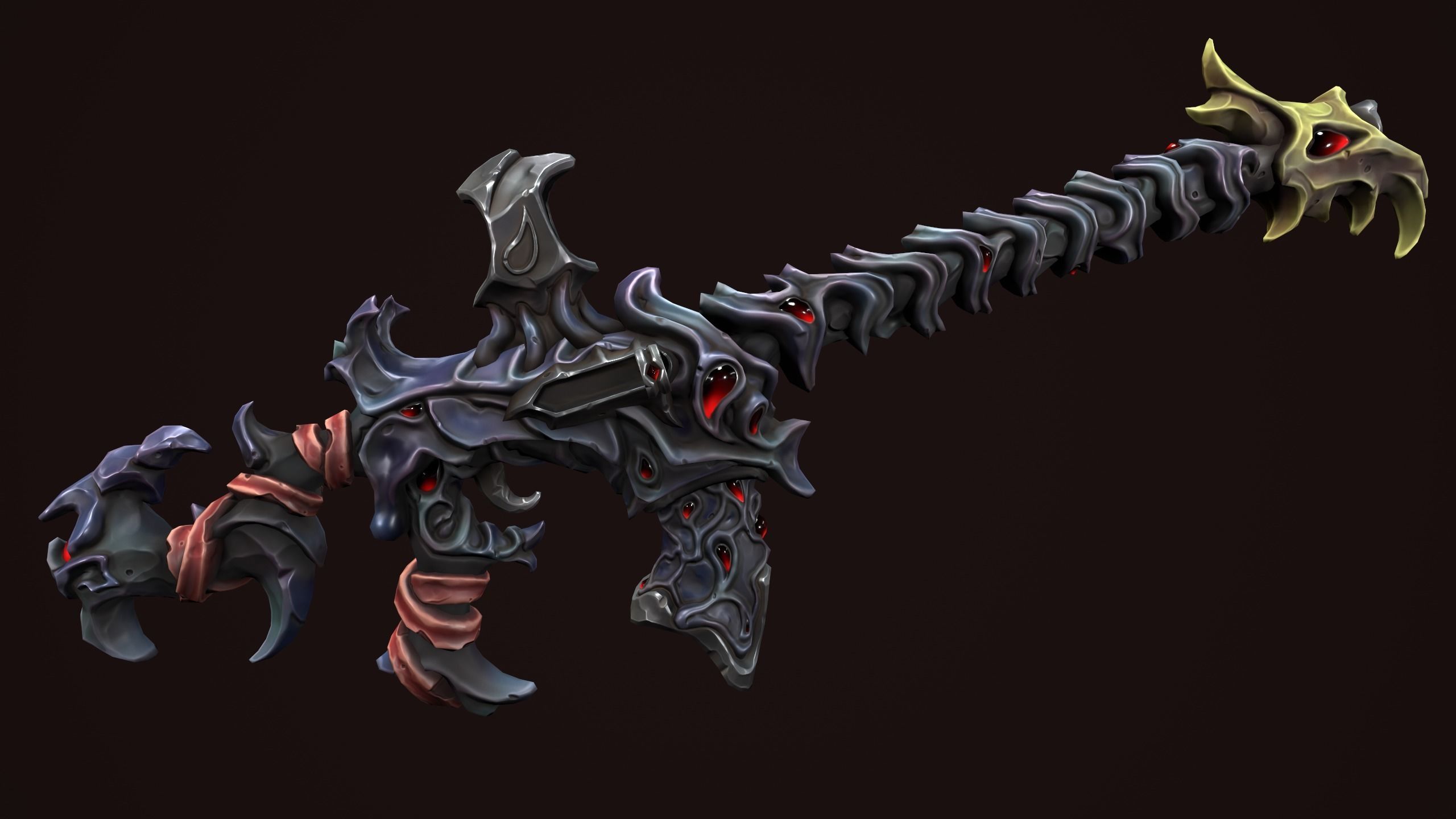 Undead assault rifle 3d print 3D print model_11