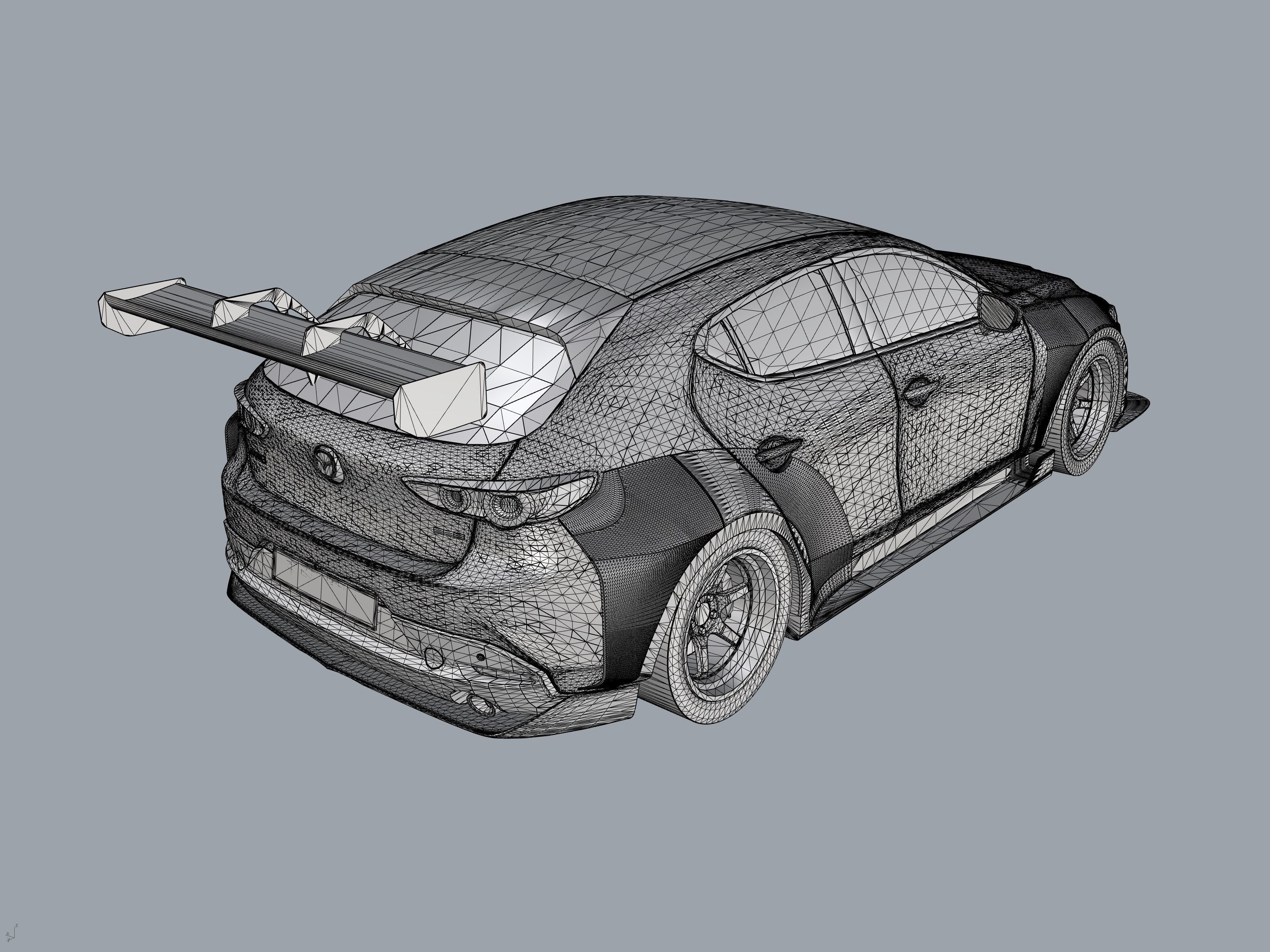 Mazda 3 TCR Replica 3D model_7