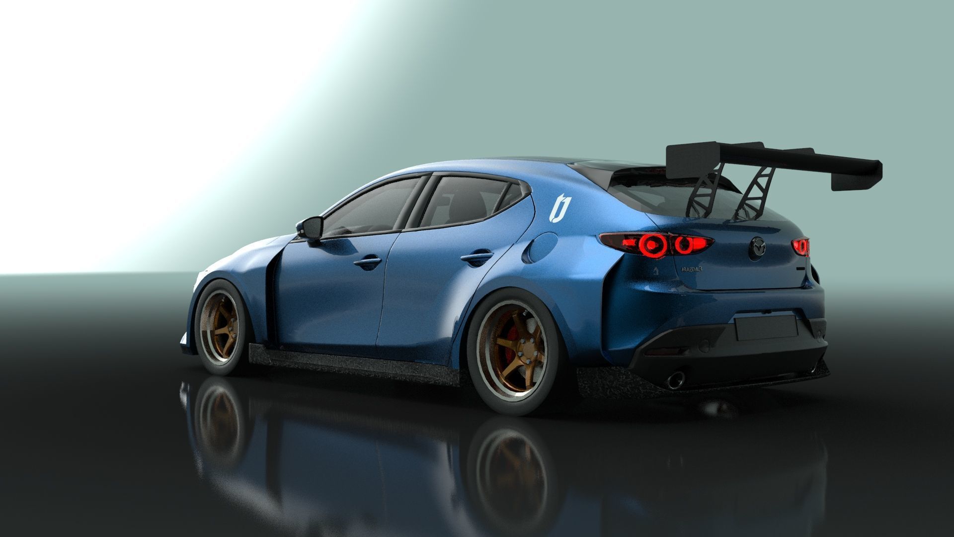 Mazda 3 TCR Replica 3D model_4