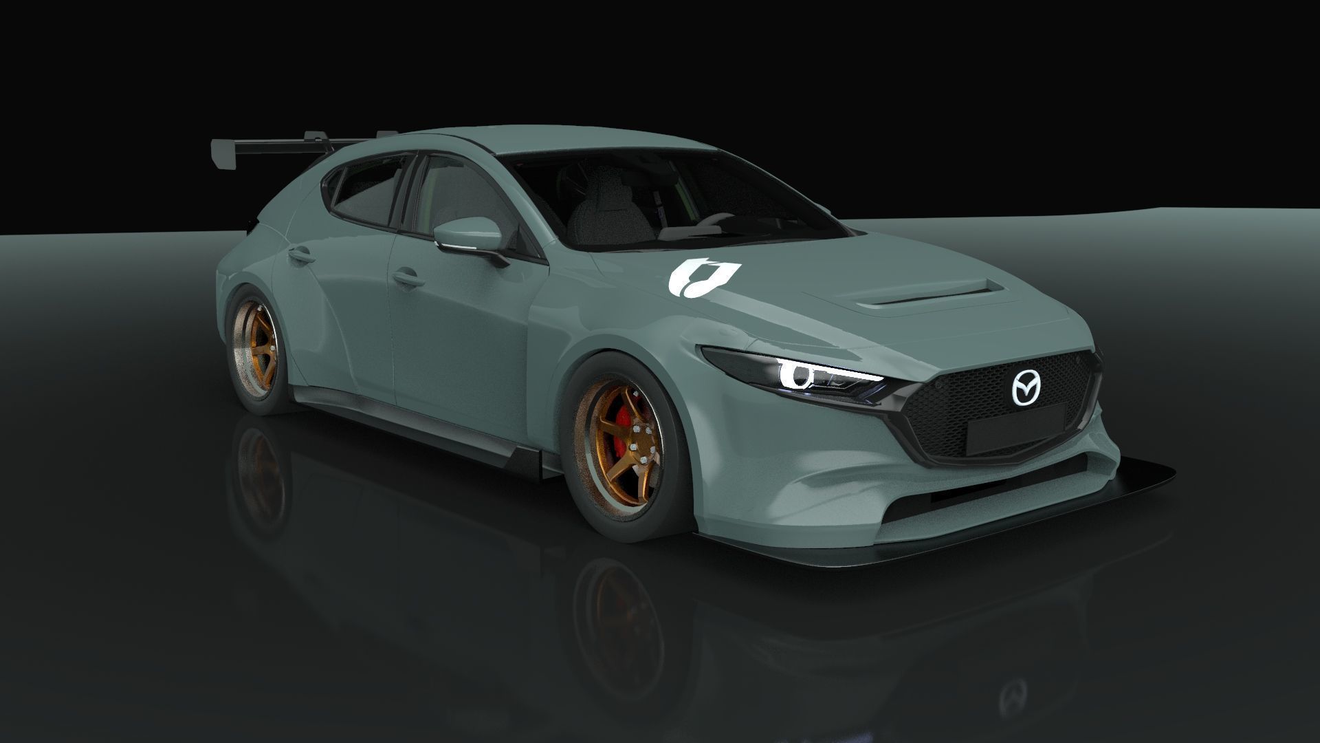 Mazda 3 TCR Replica 3D model_5