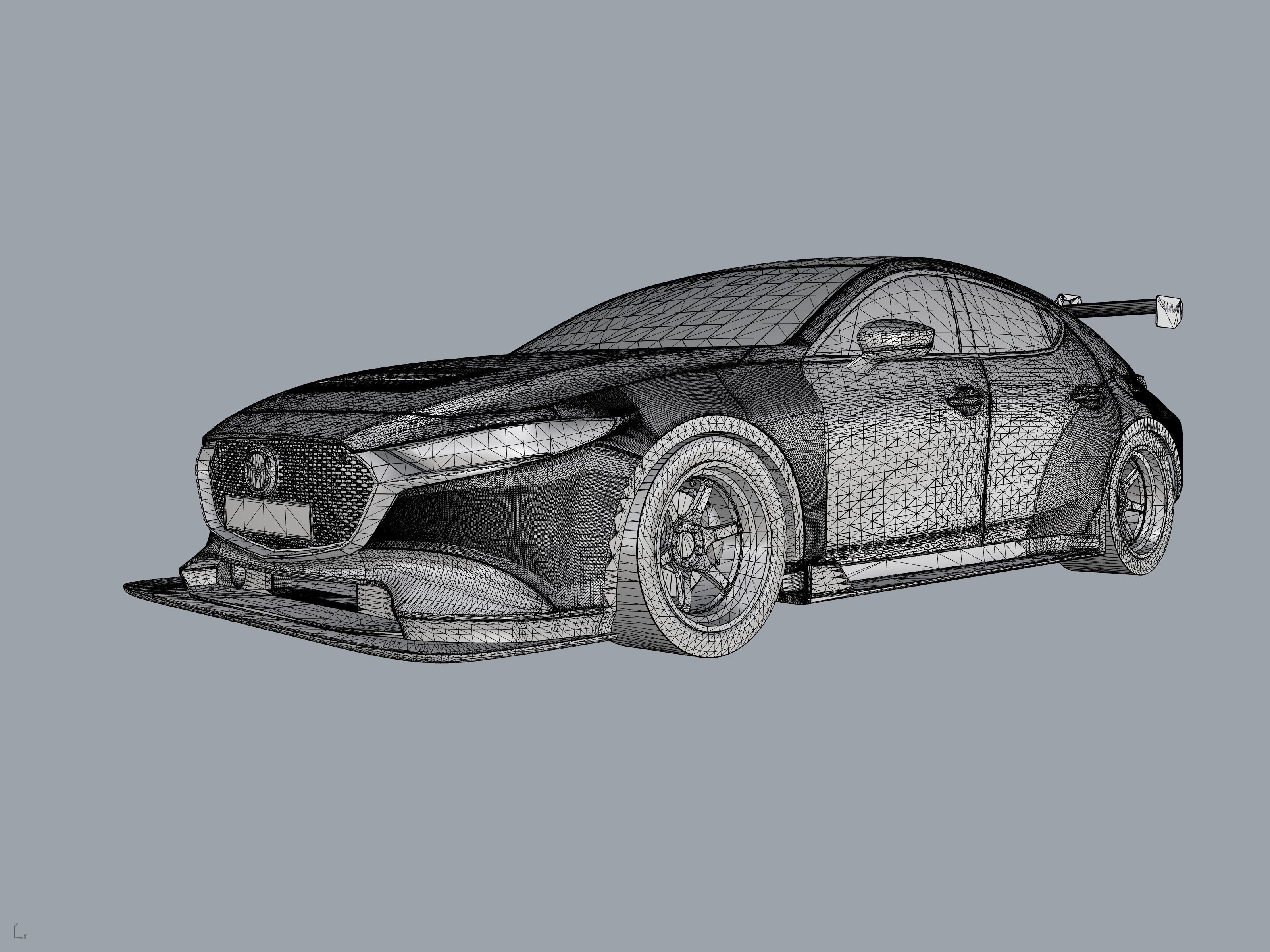 Mazda 3 TCR Replica 3D model_6