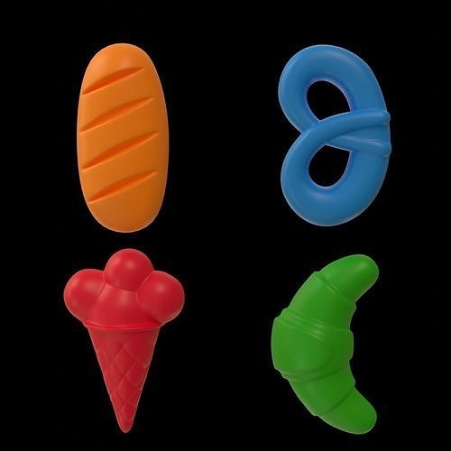 Sand Toys Low-poly 3D model