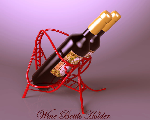 Wine Bottle Holder 3D Model 3D printable STL