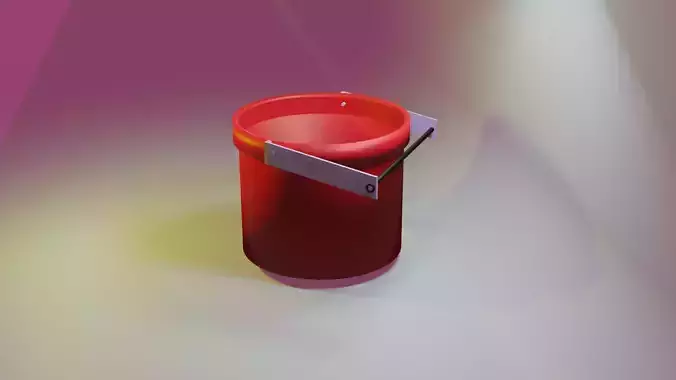 beach bucket 3d model