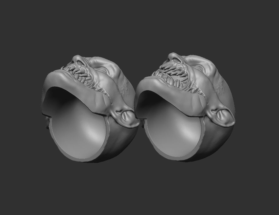 Mortal Kombat 1 Baraka Headsculpt for Action Figures 3D print model_3