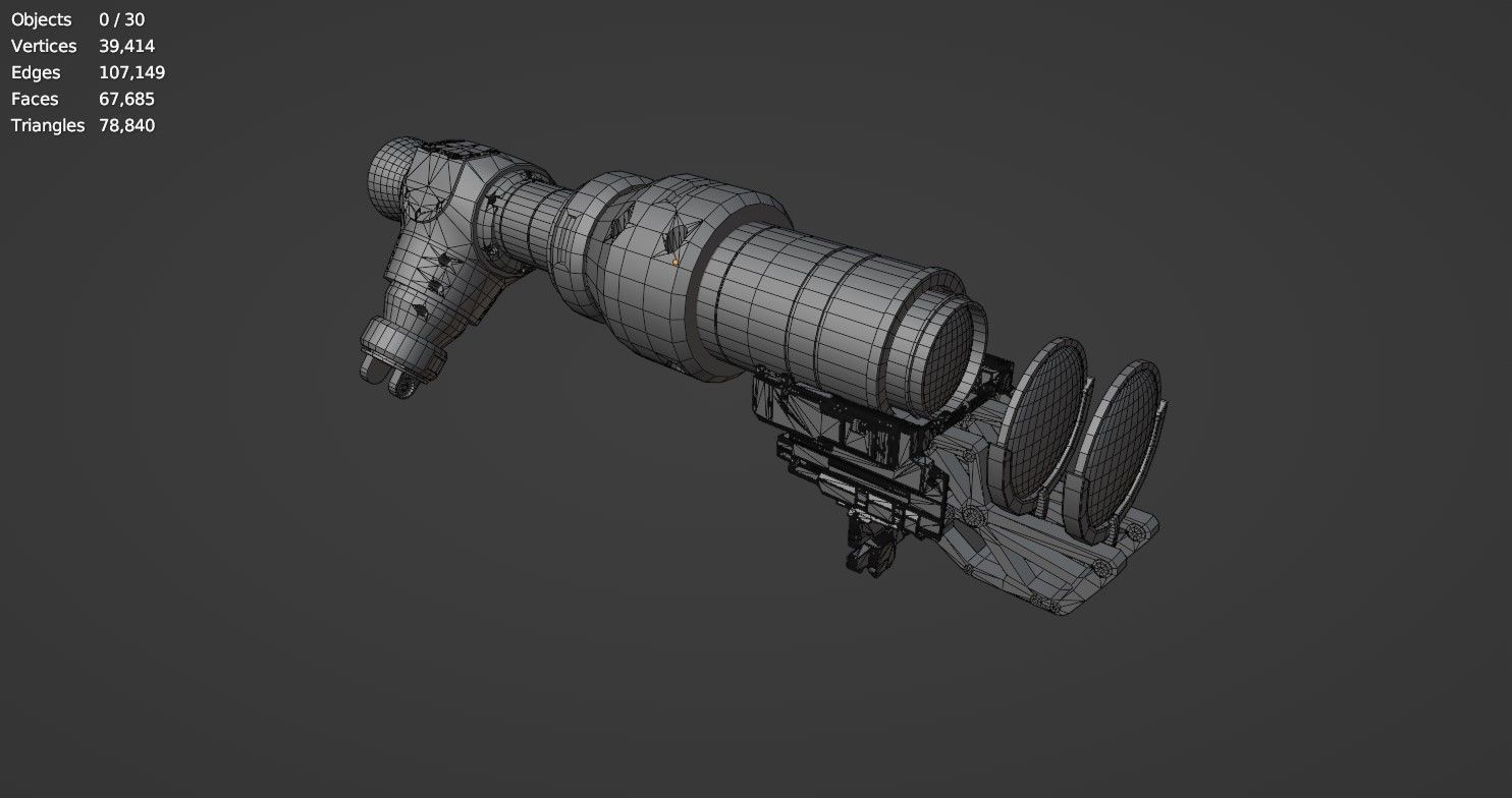 Steampunk Spyglass 3D model_22