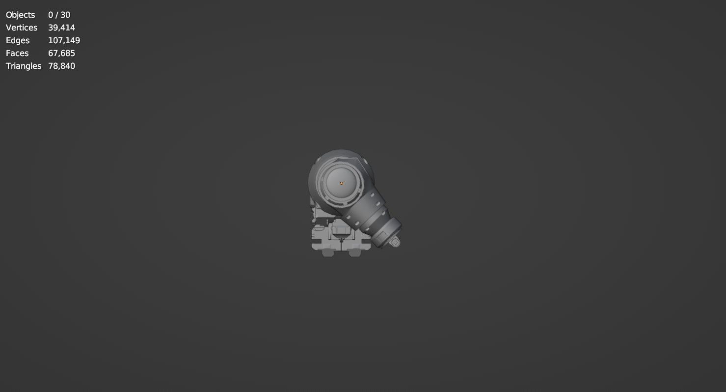 Steampunk Spyglass 3D model_10