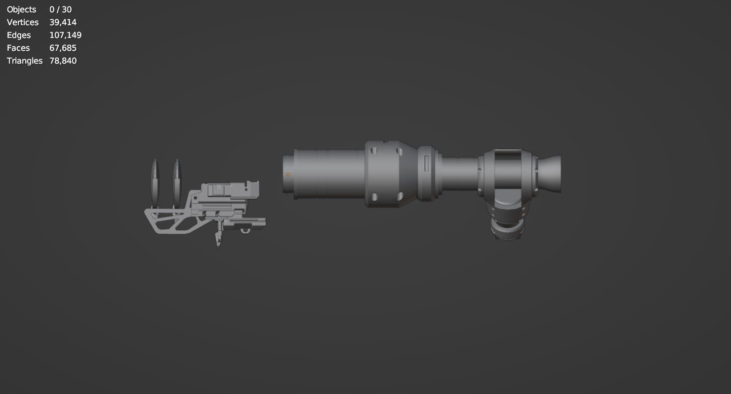 Steampunk Spyglass 3D model_14